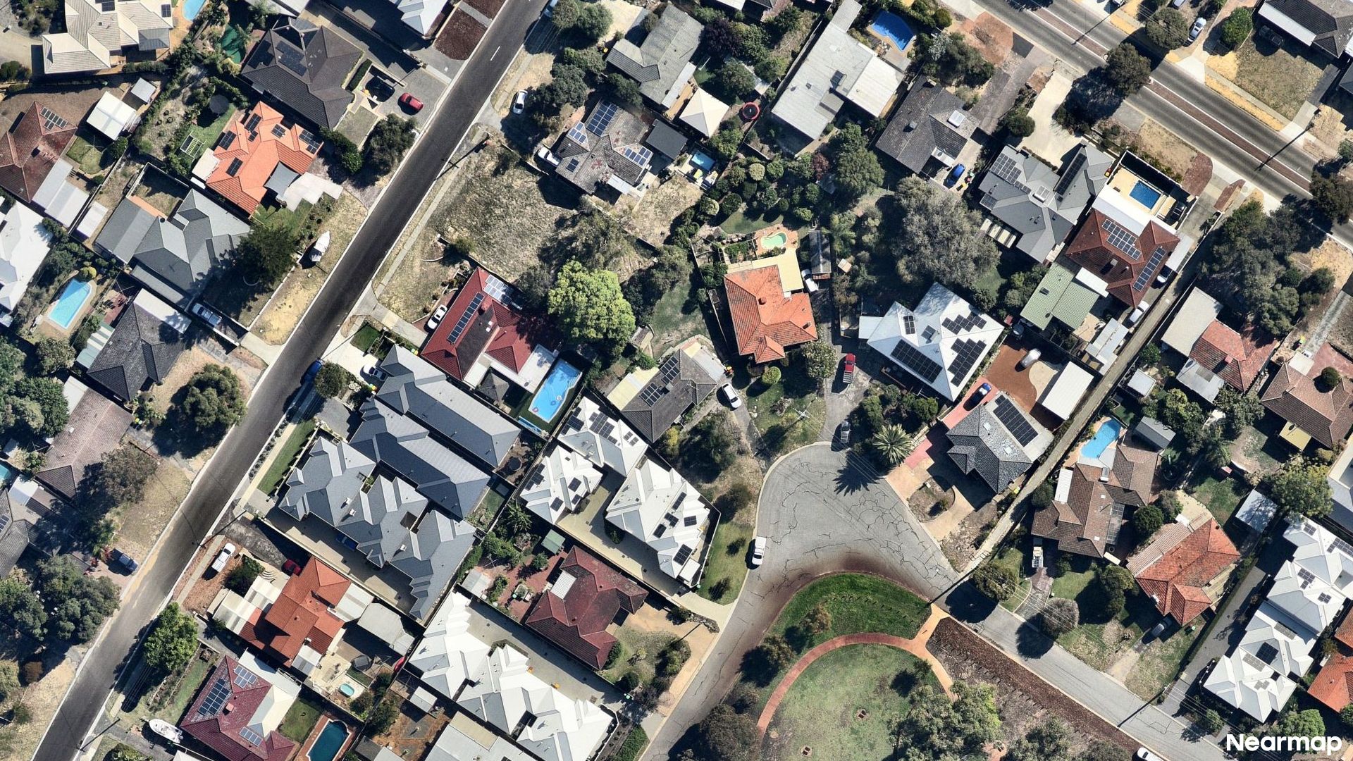 Vertical aerial view