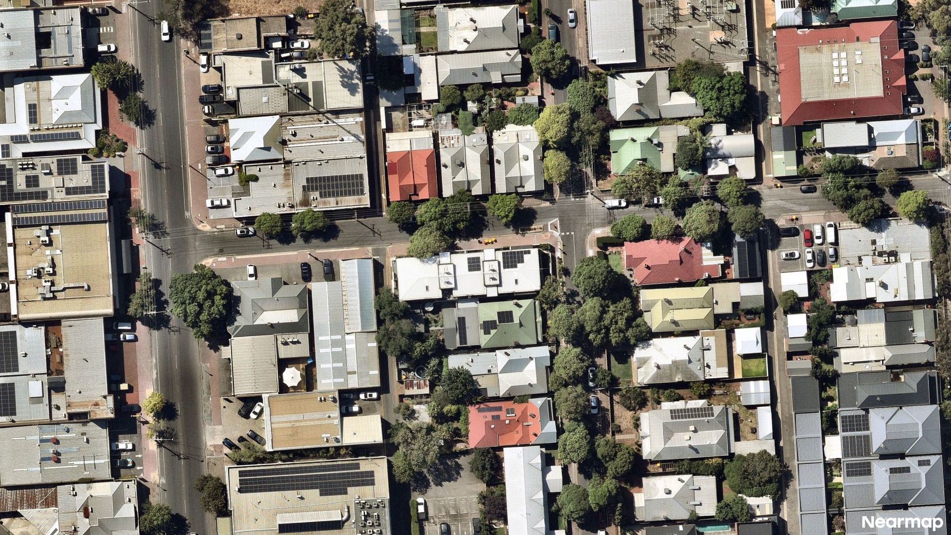 Vertical aerial view