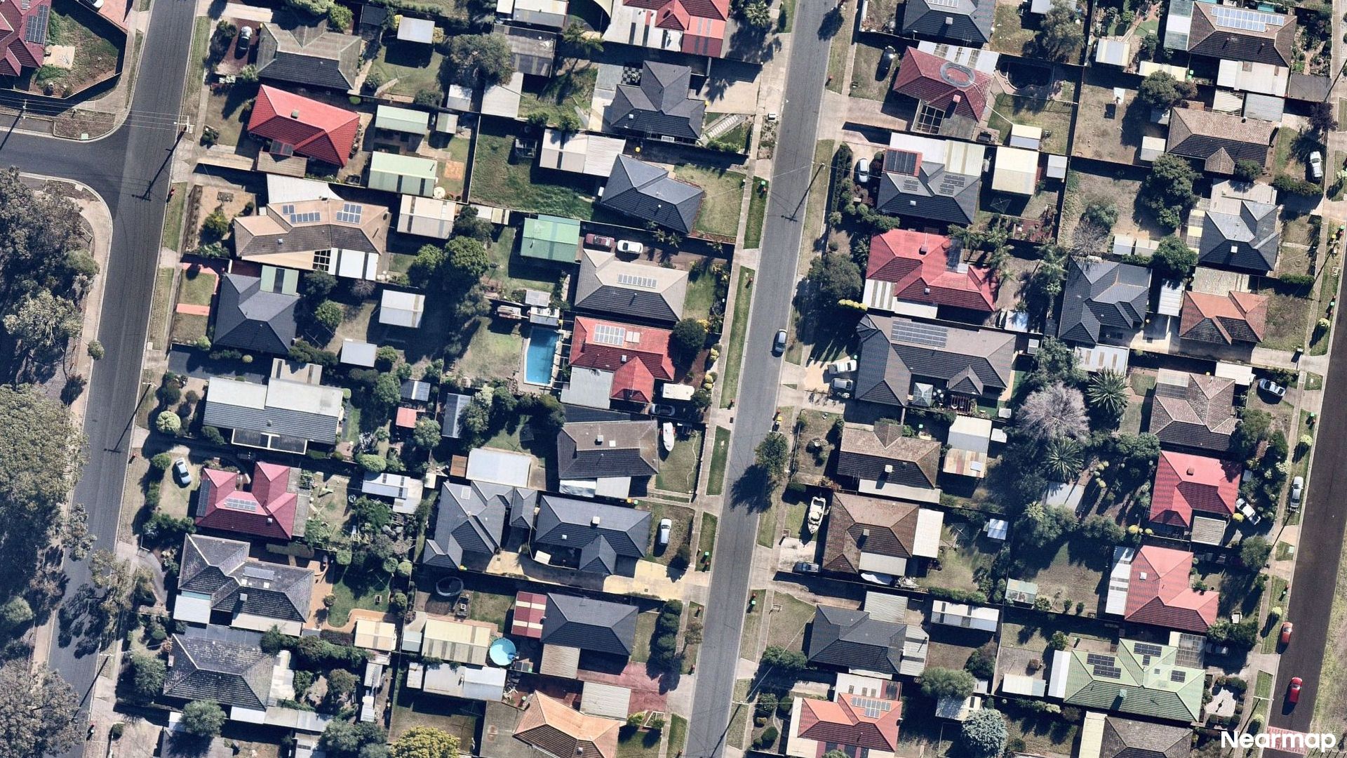 Vertical aerial view