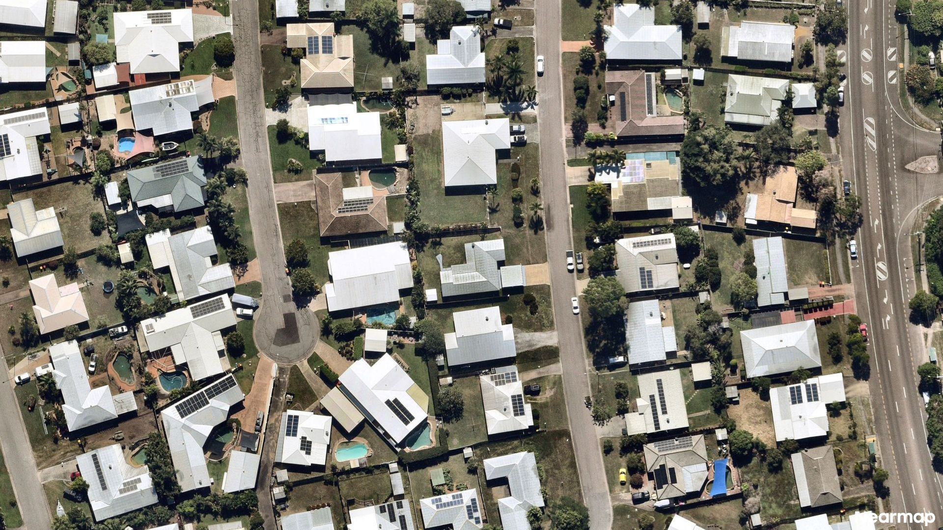 Vertical aerial view