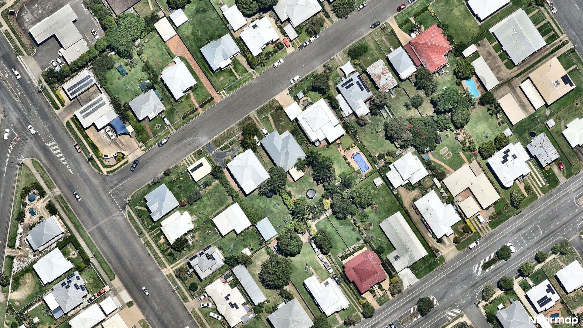 Vertical aerial view