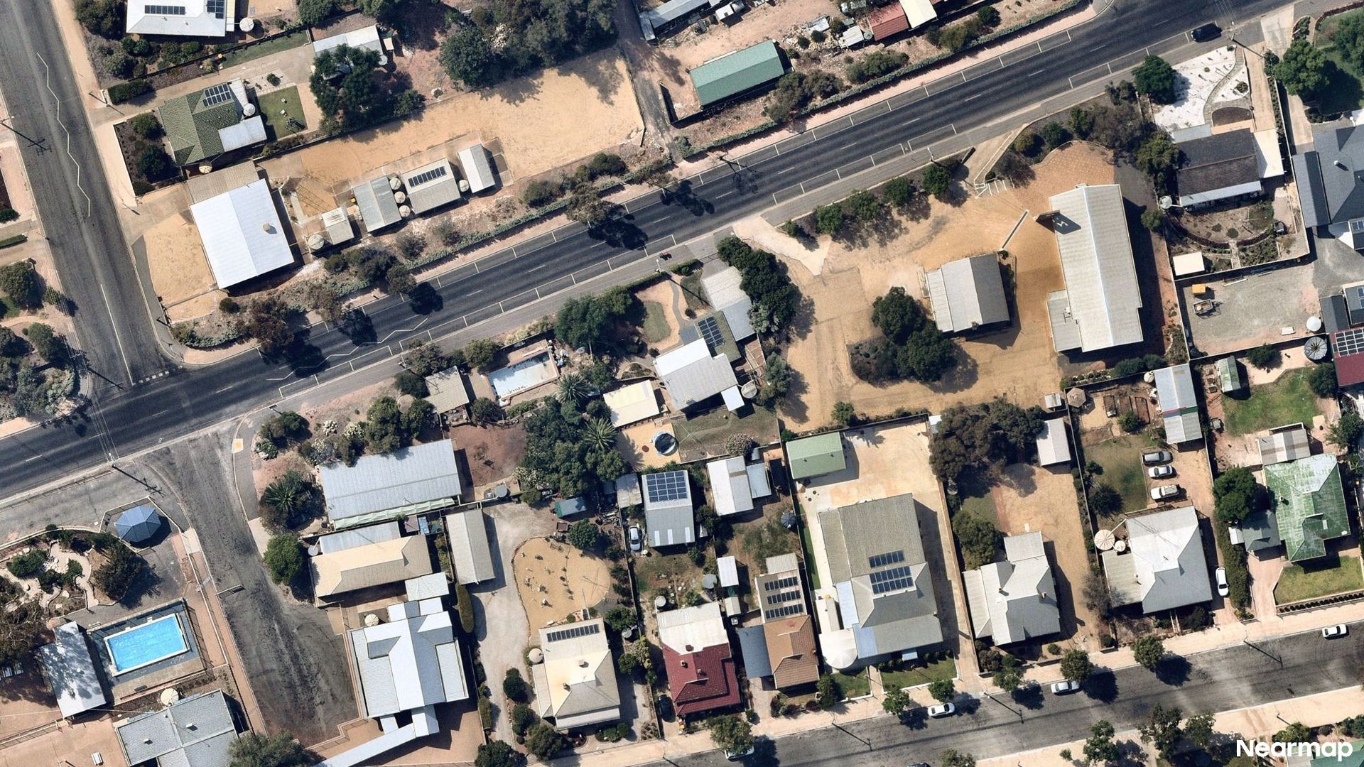 Vertical aerial view