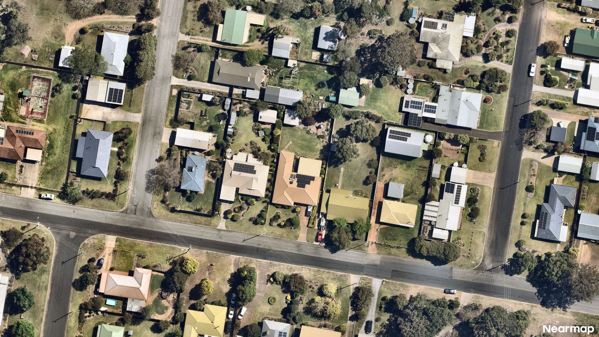 Vertical aerial view