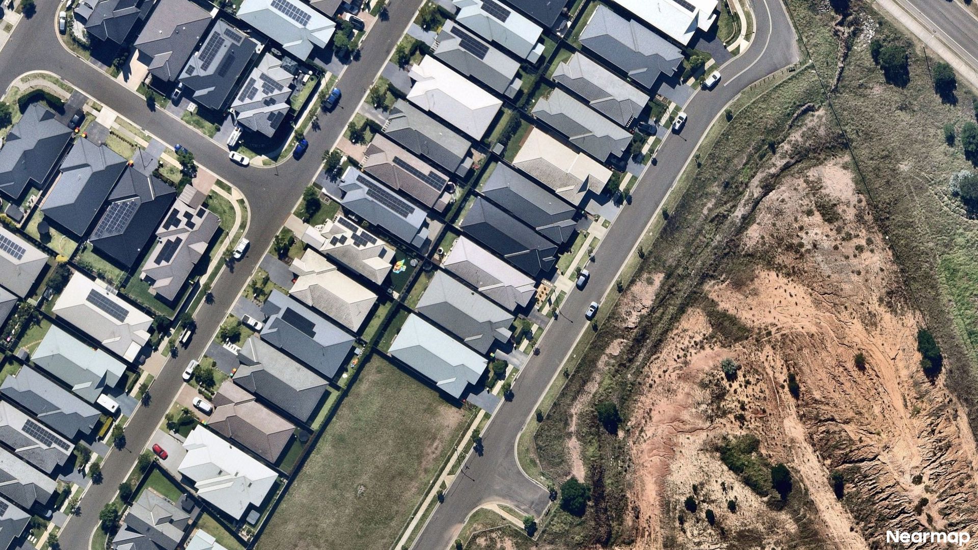 Vertical aerial view