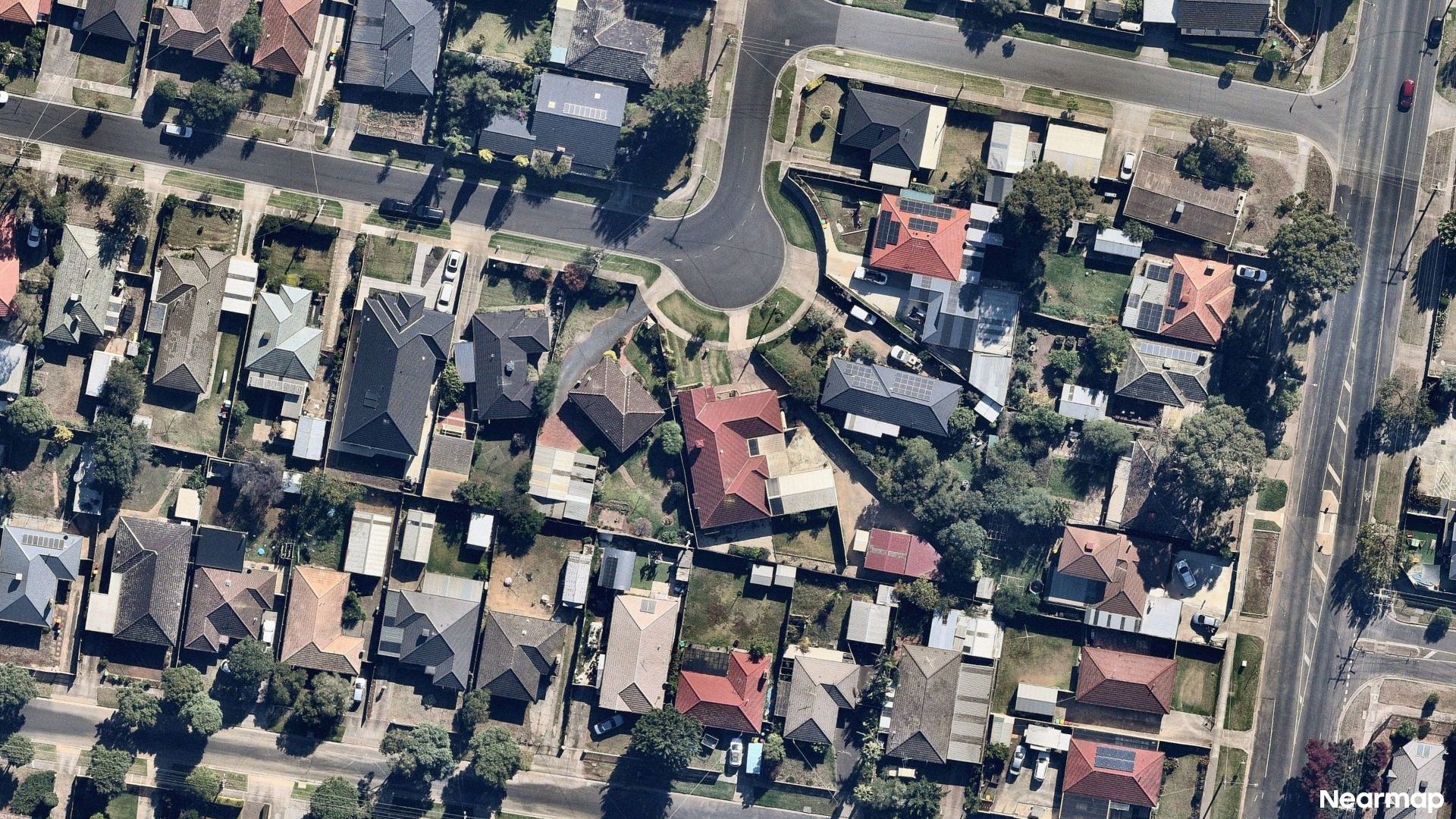 Vertical aerial view
