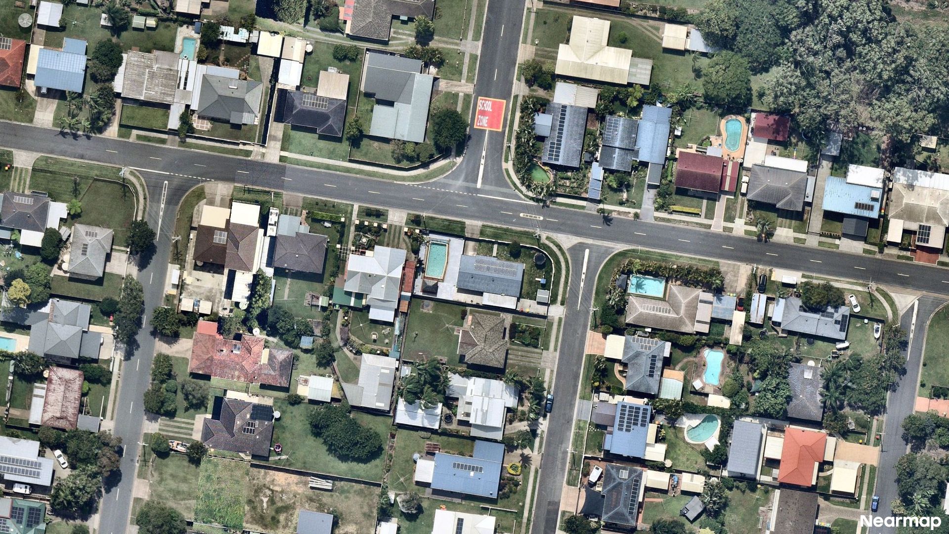 Vertical aerial view