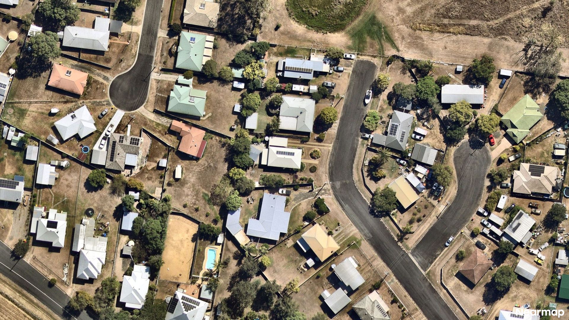 Vertical aerial view