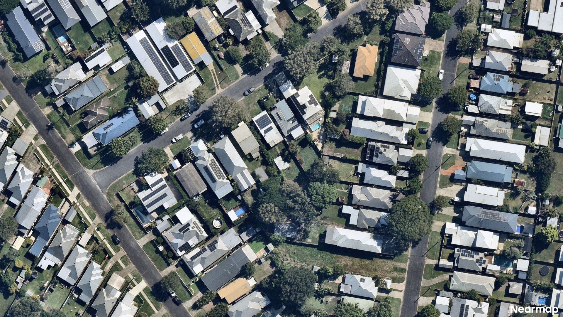 Vertical aerial view