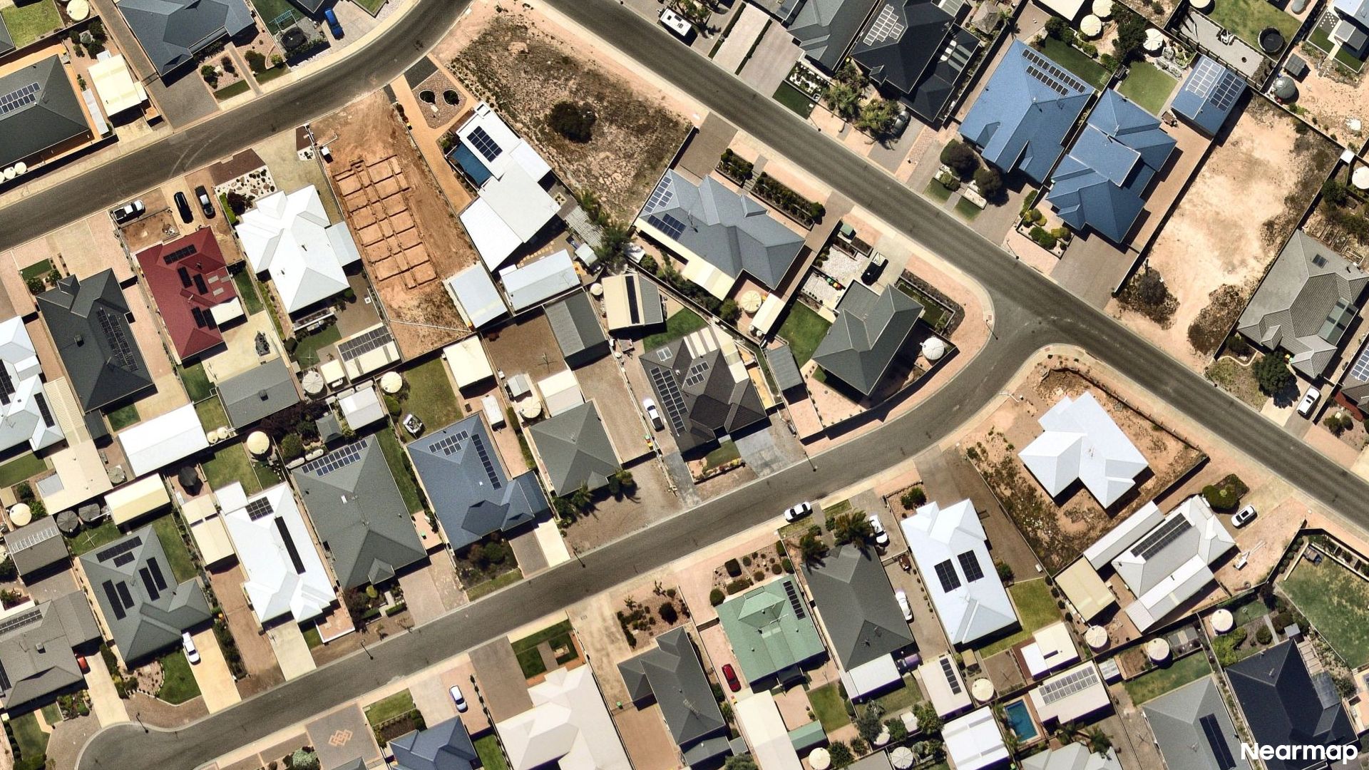 Vertical aerial view
