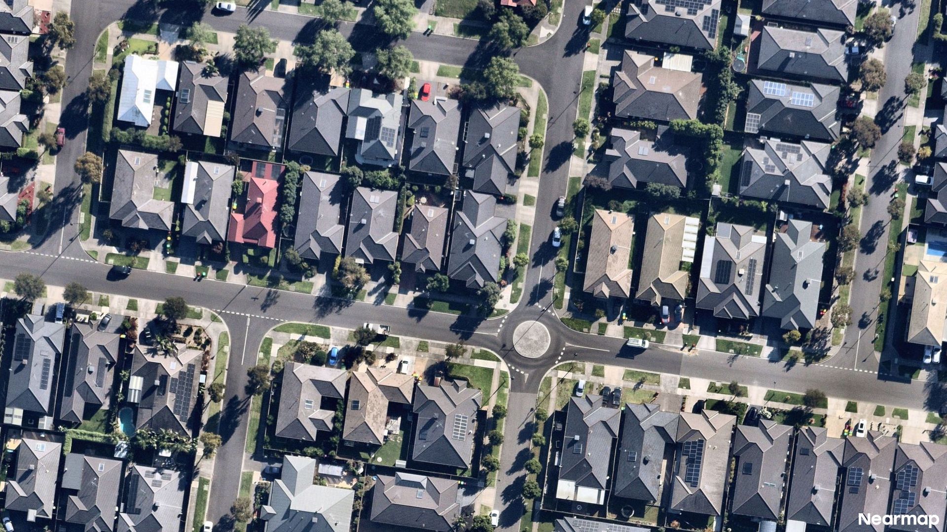 Vertical aerial view