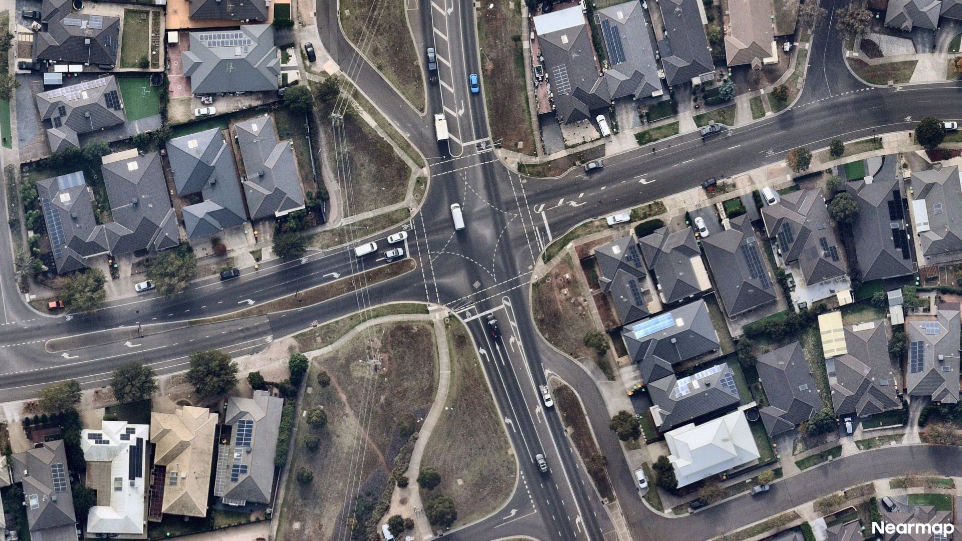 Vertical aerial view