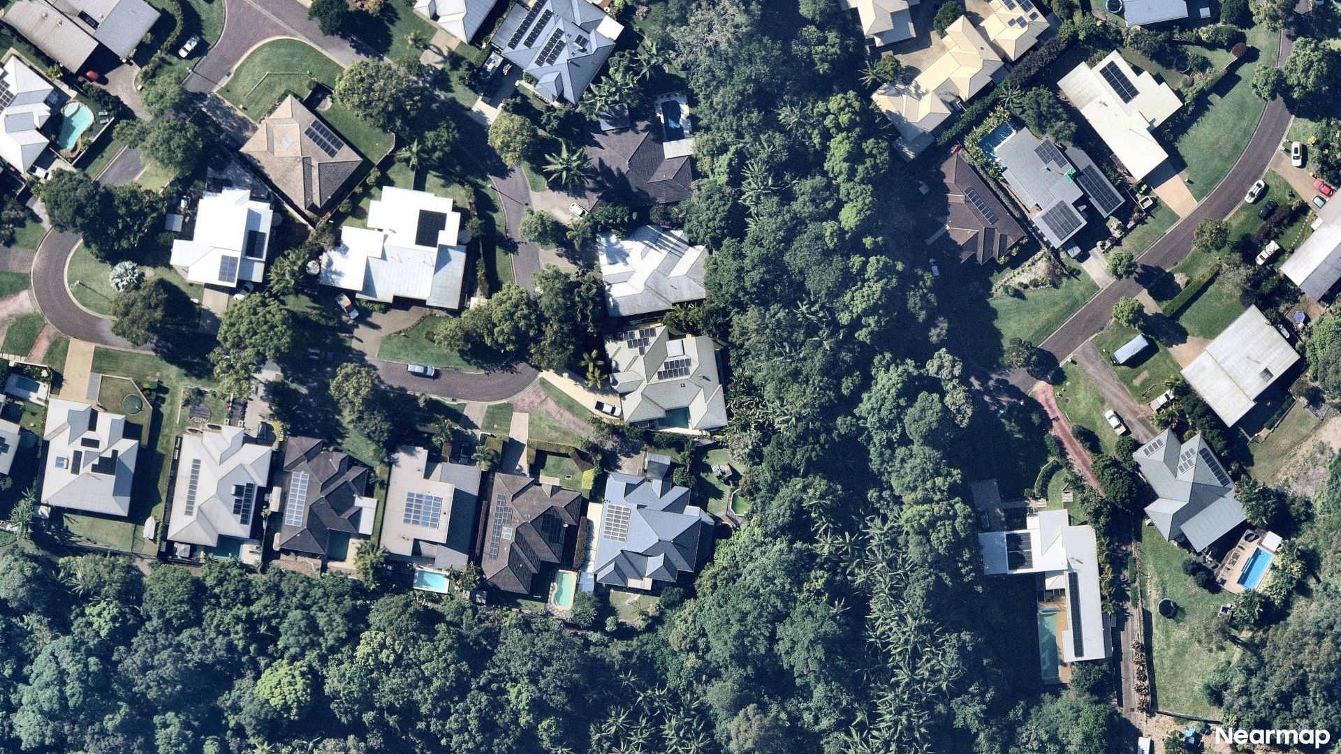 Vertical aerial view
