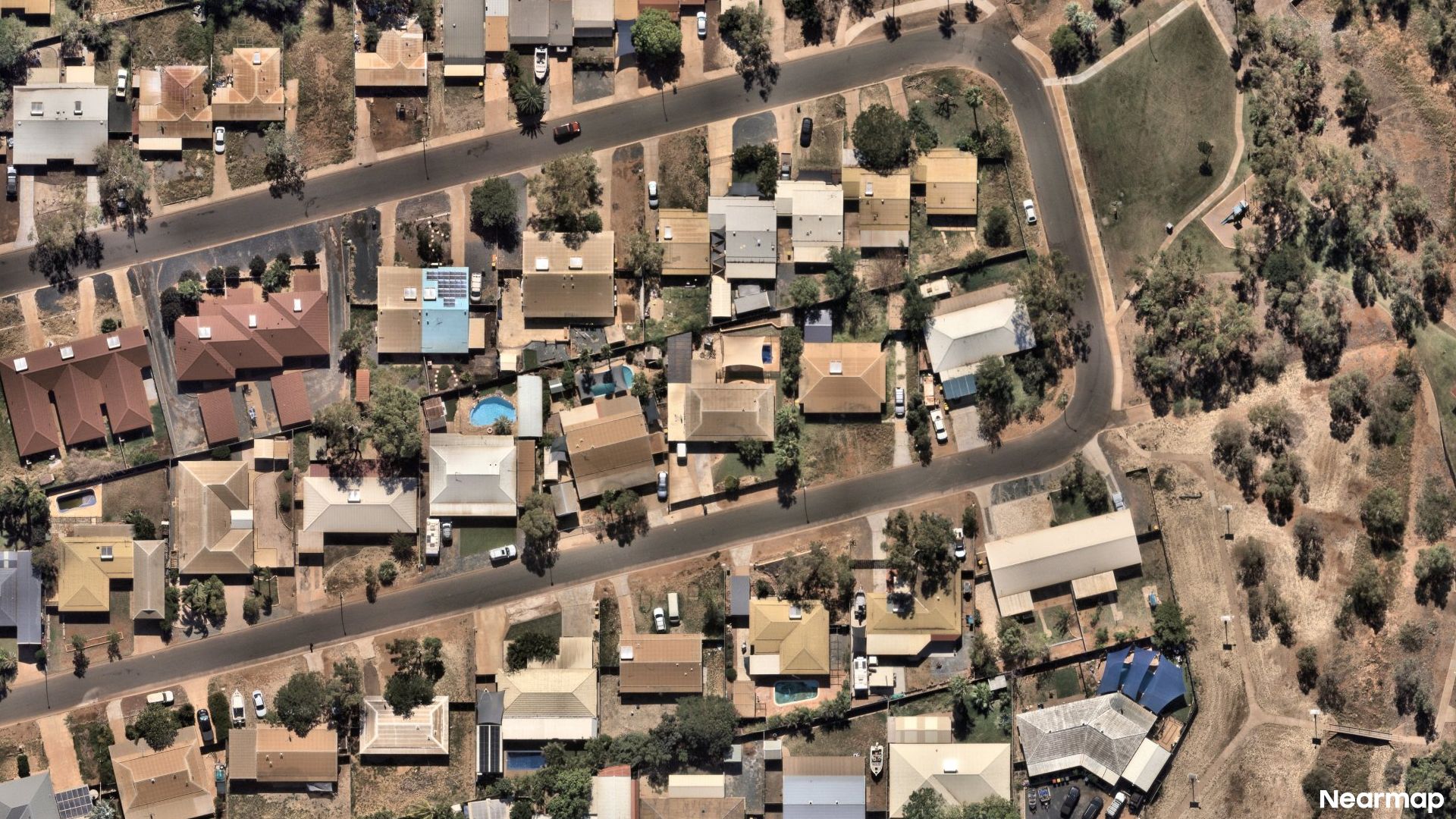 Vertical aerial view