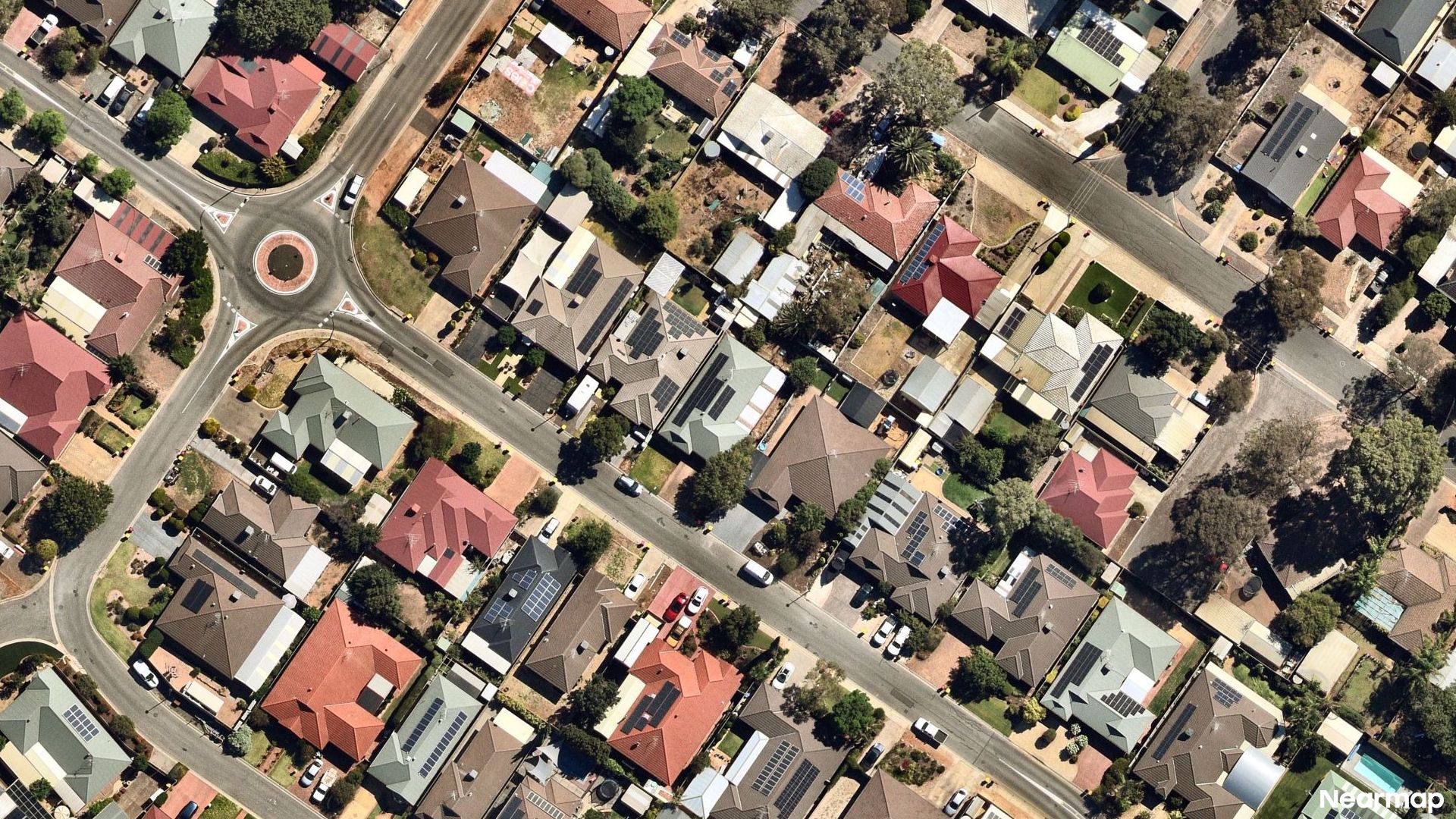 Vertical aerial view