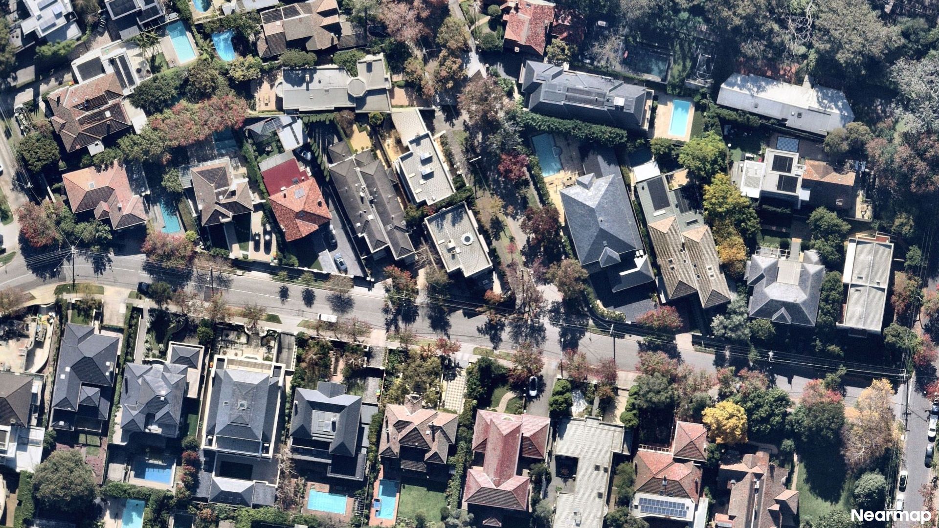 Vertical aerial view