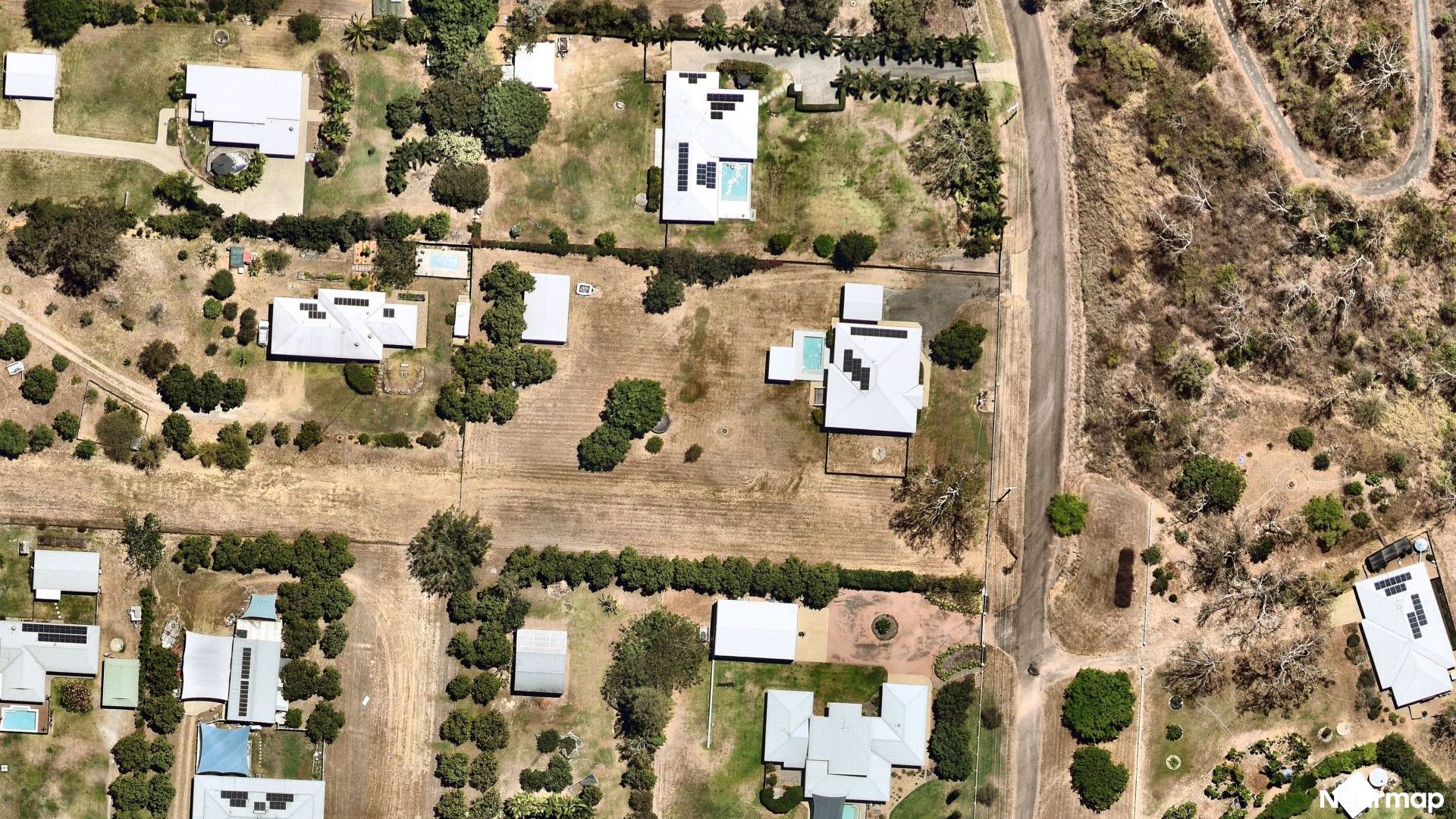 Vertical aerial view