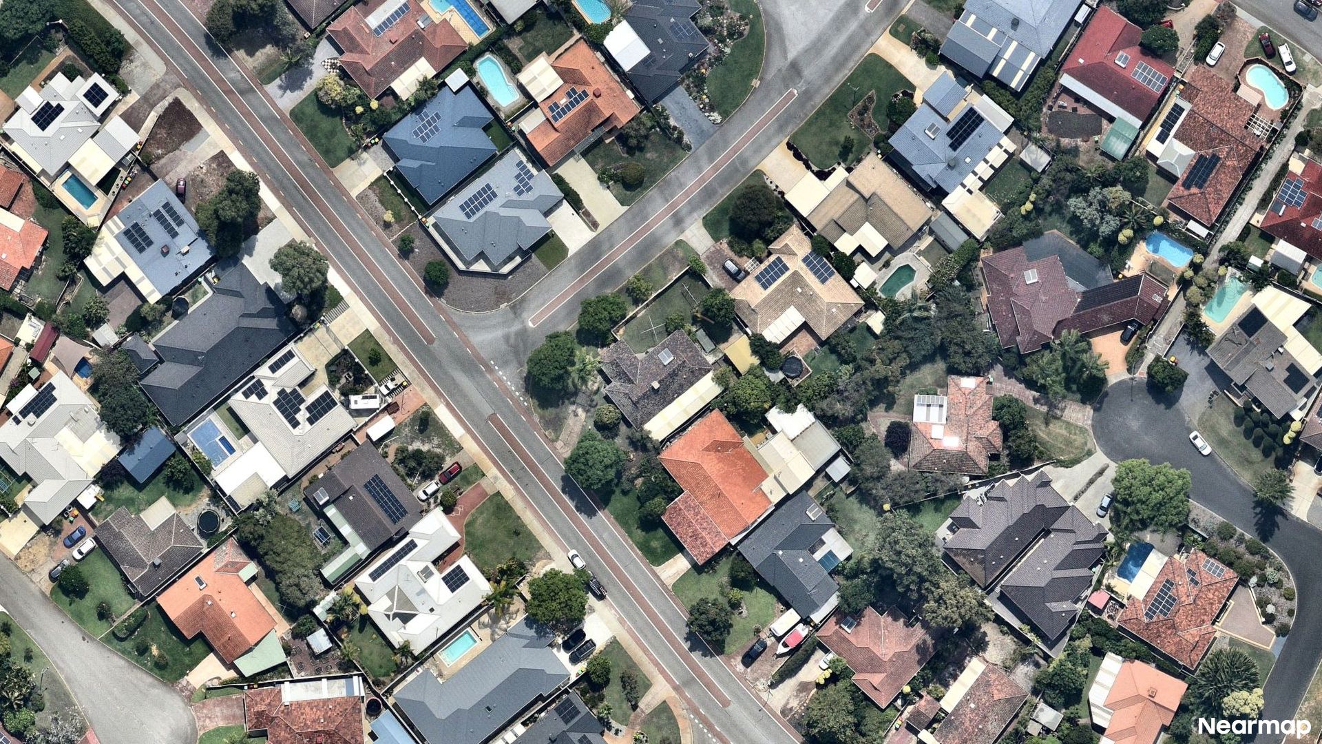 Vertical aerial view