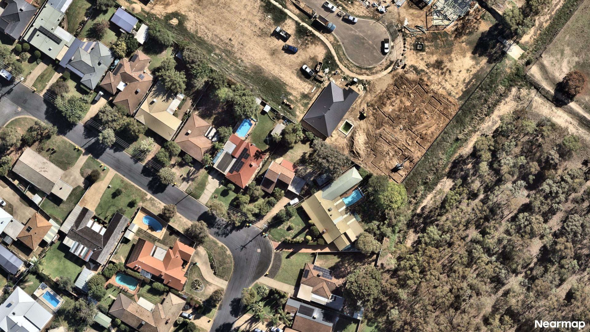 Vertical aerial view