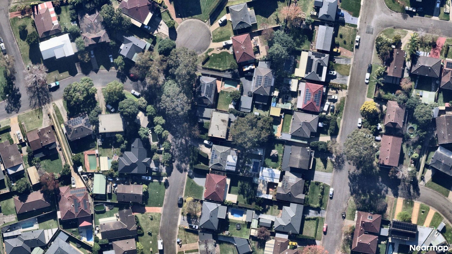 Vertical aerial view