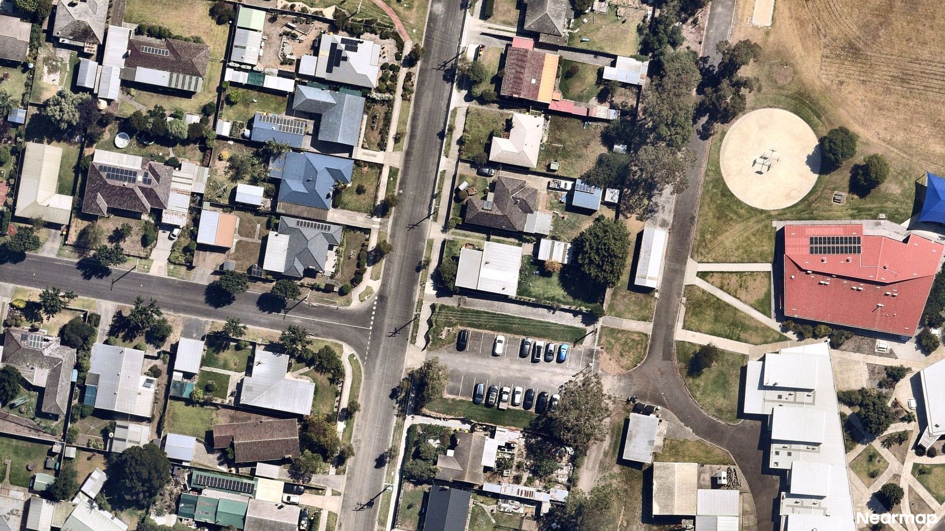 Vertical aerial view