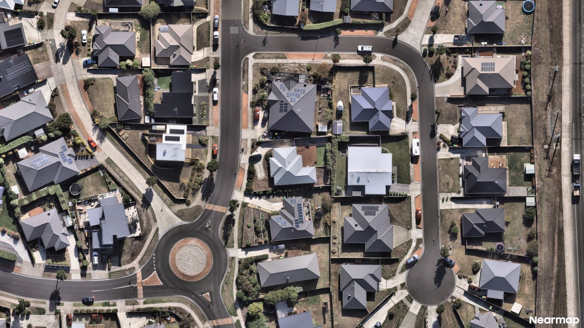 Vertical aerial view