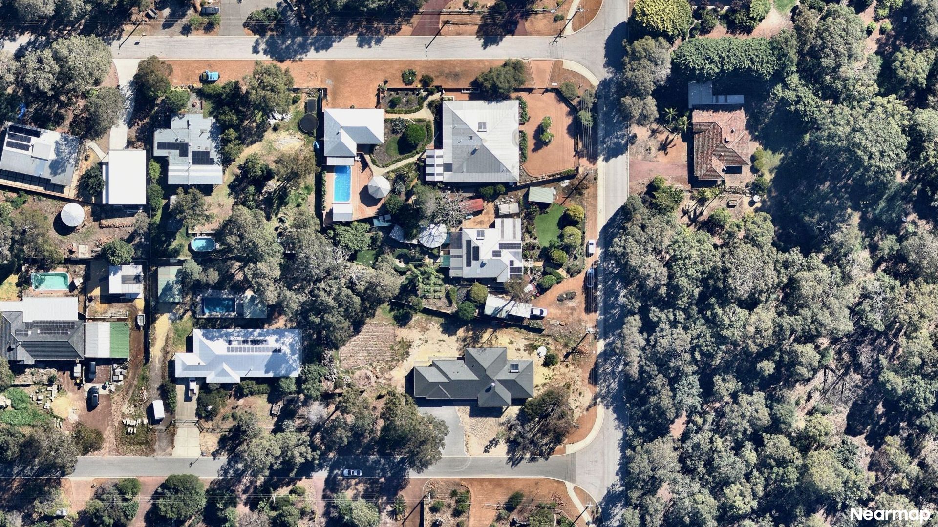 Vertical aerial view