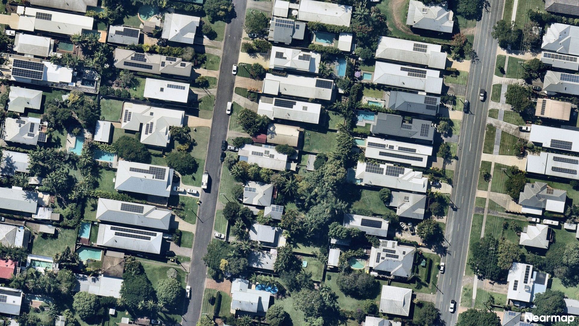 Vertical aerial view