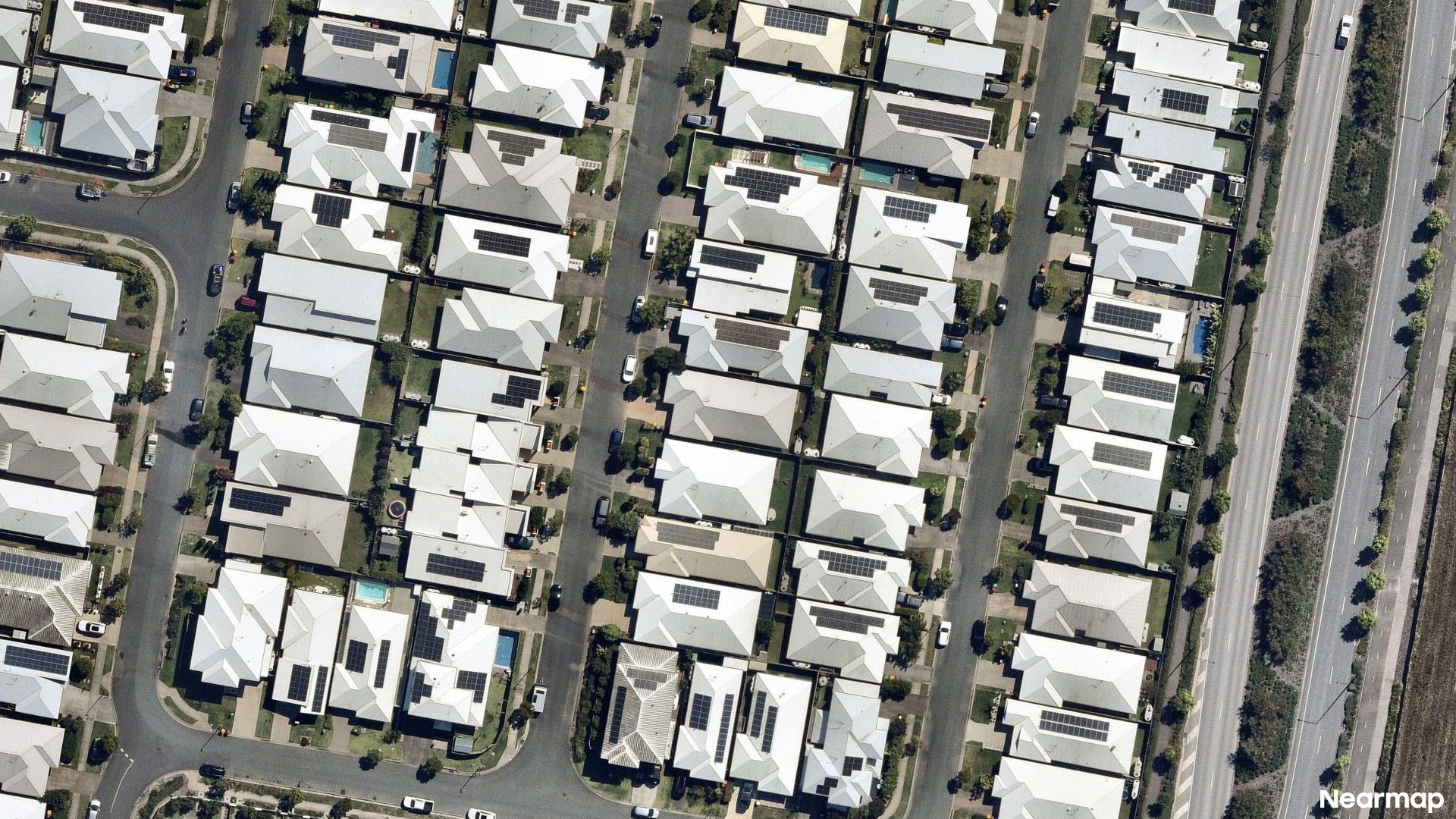Vertical aerial view