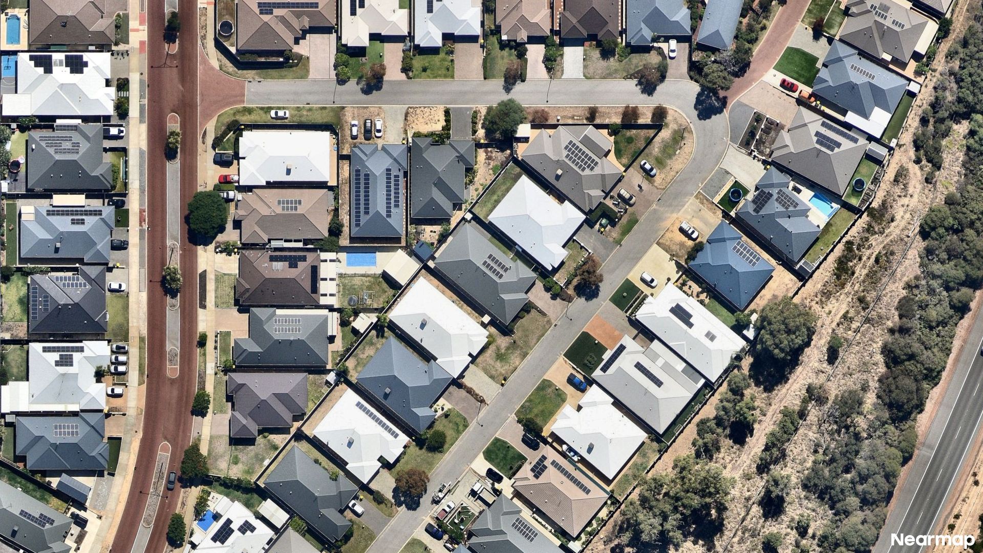 Vertical aerial view