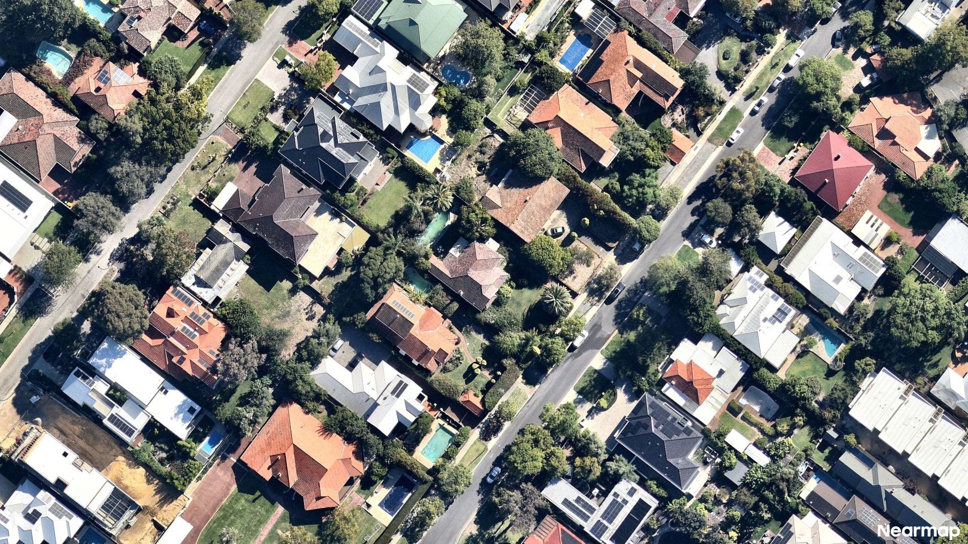 Vertical aerial view