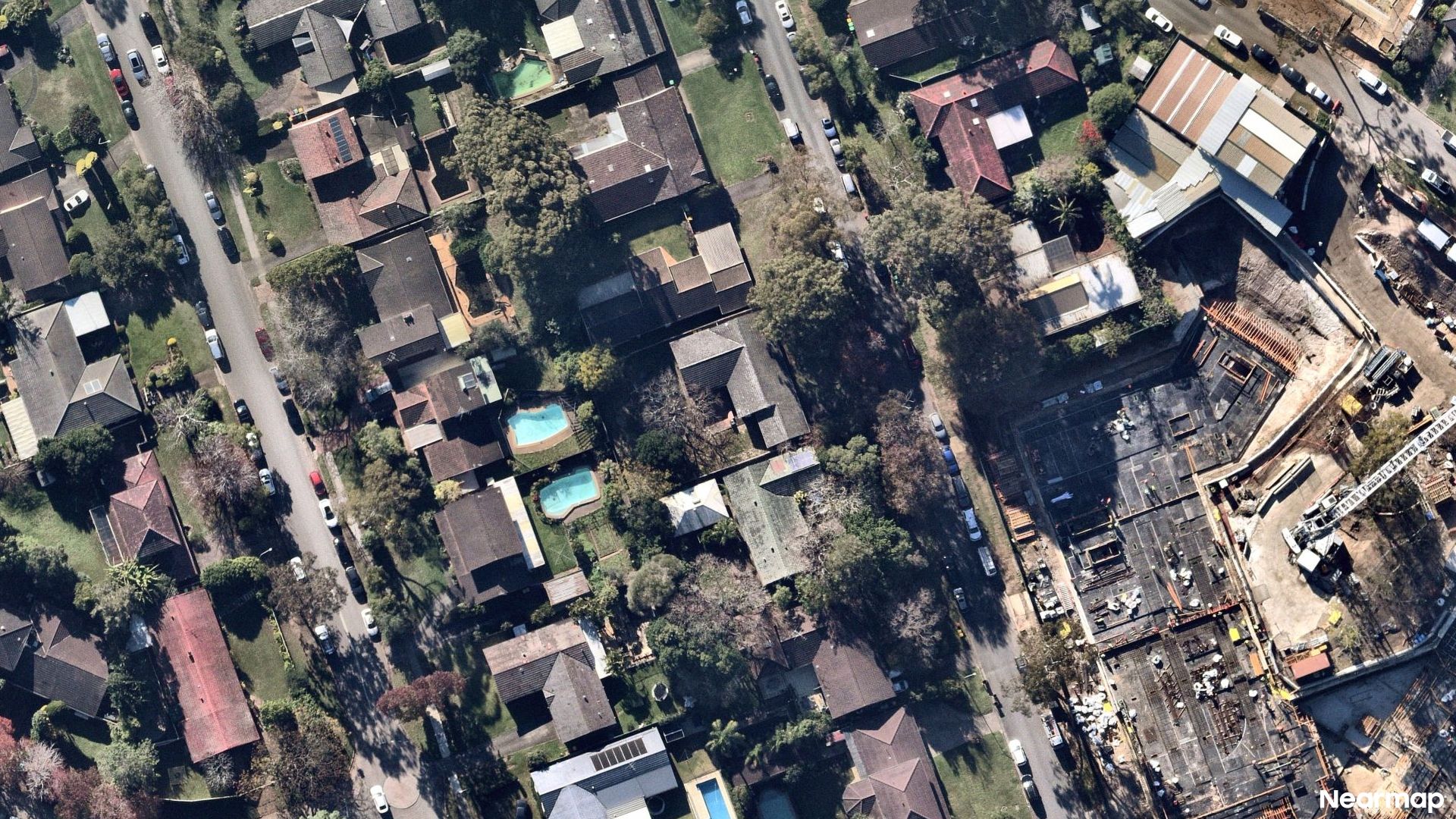 Vertical aerial view