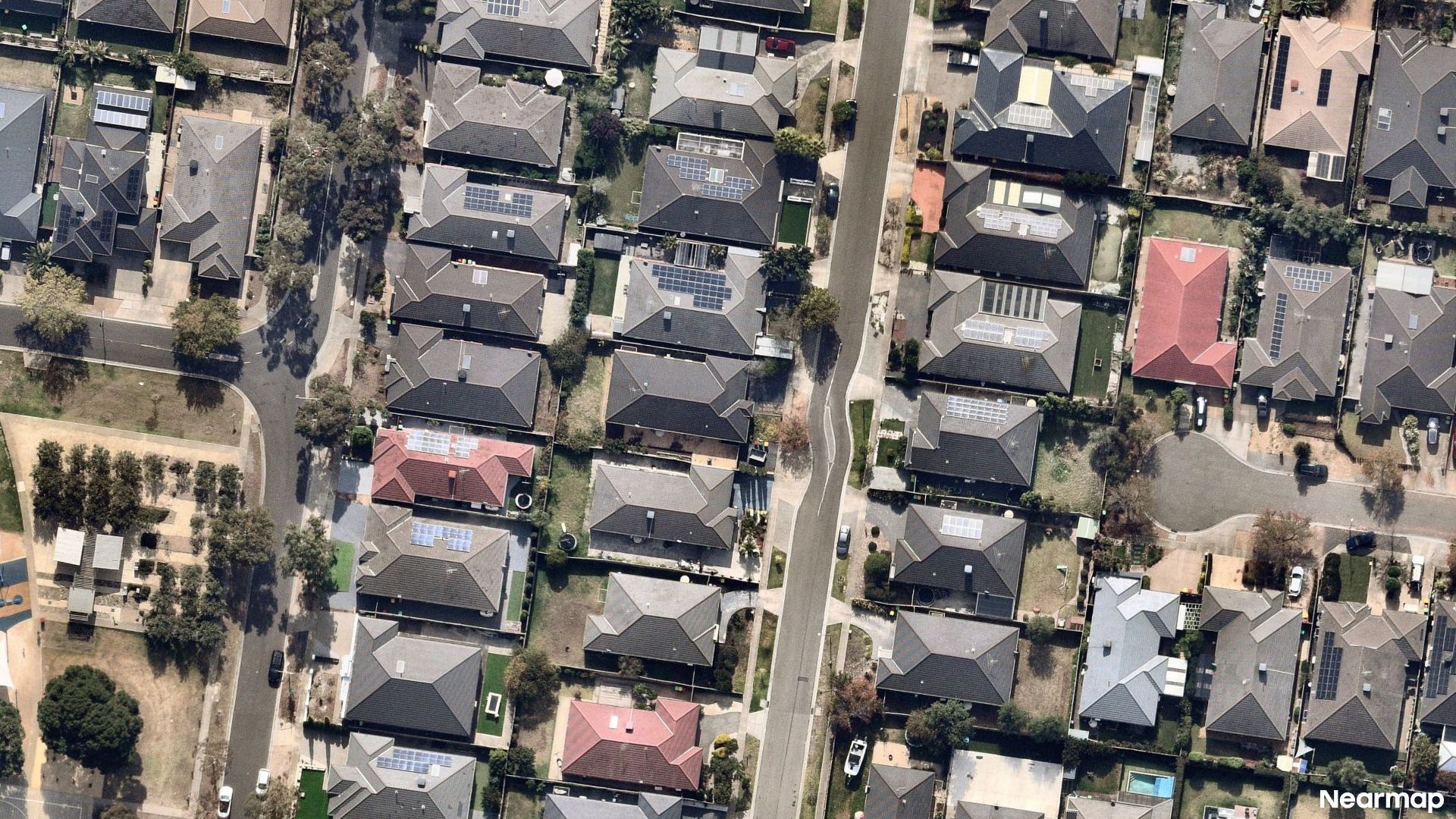 Vertical aerial view