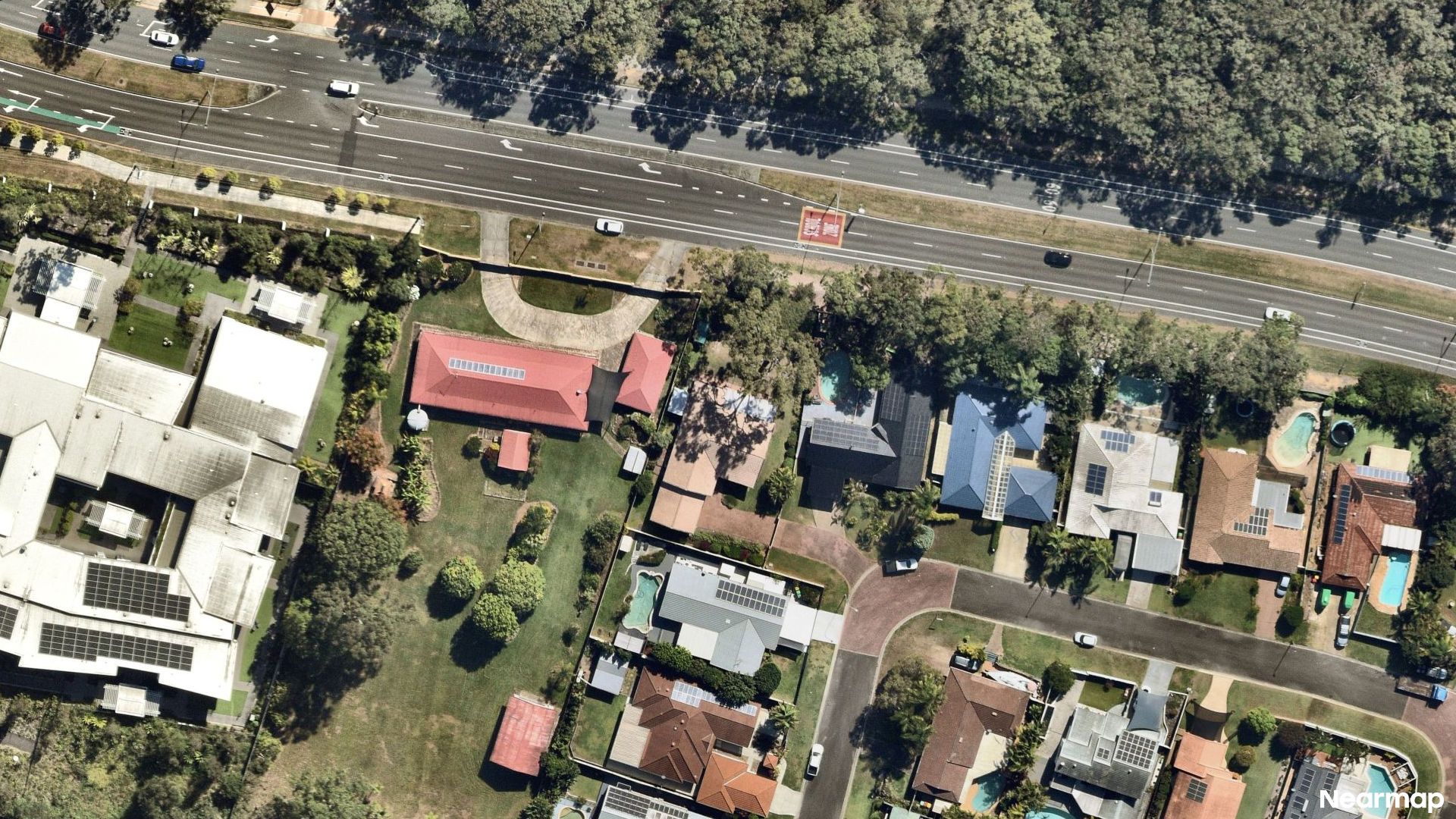 Vertical aerial view