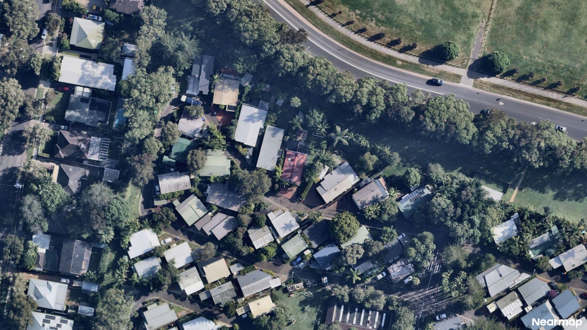 Vertical aerial view