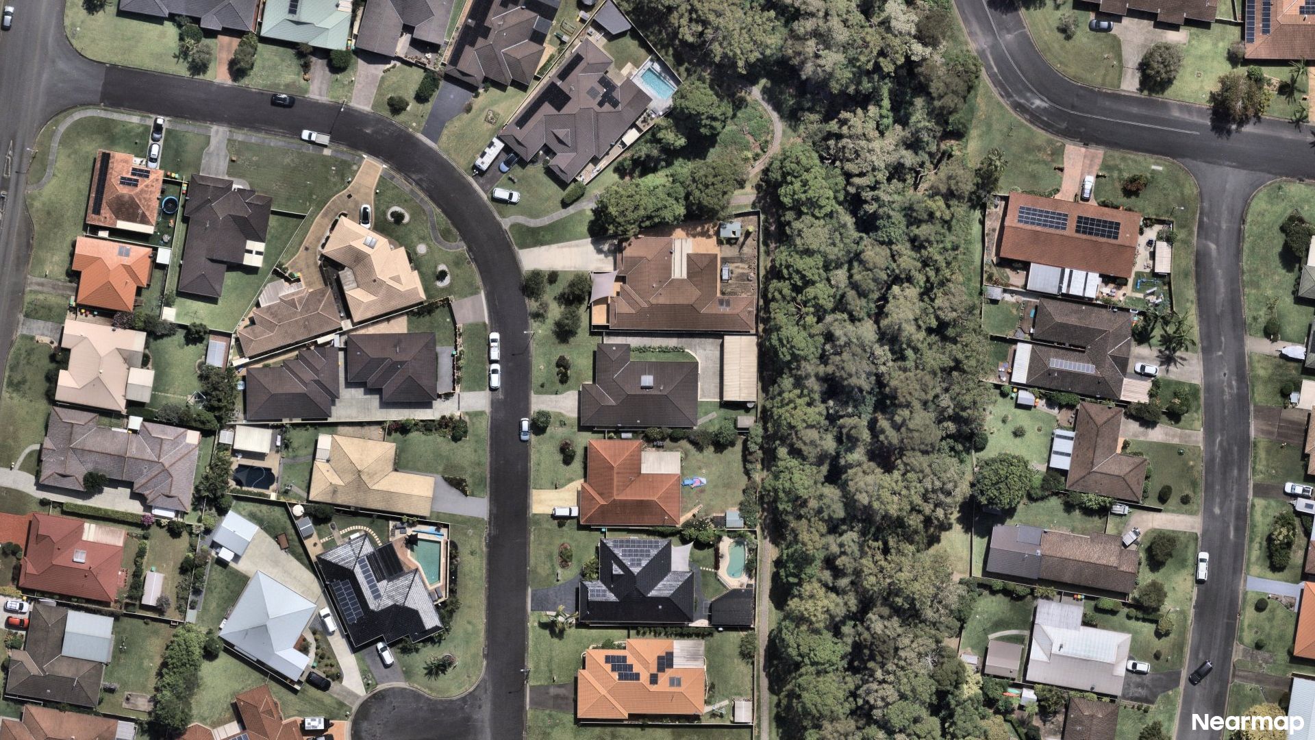 Vertical aerial view