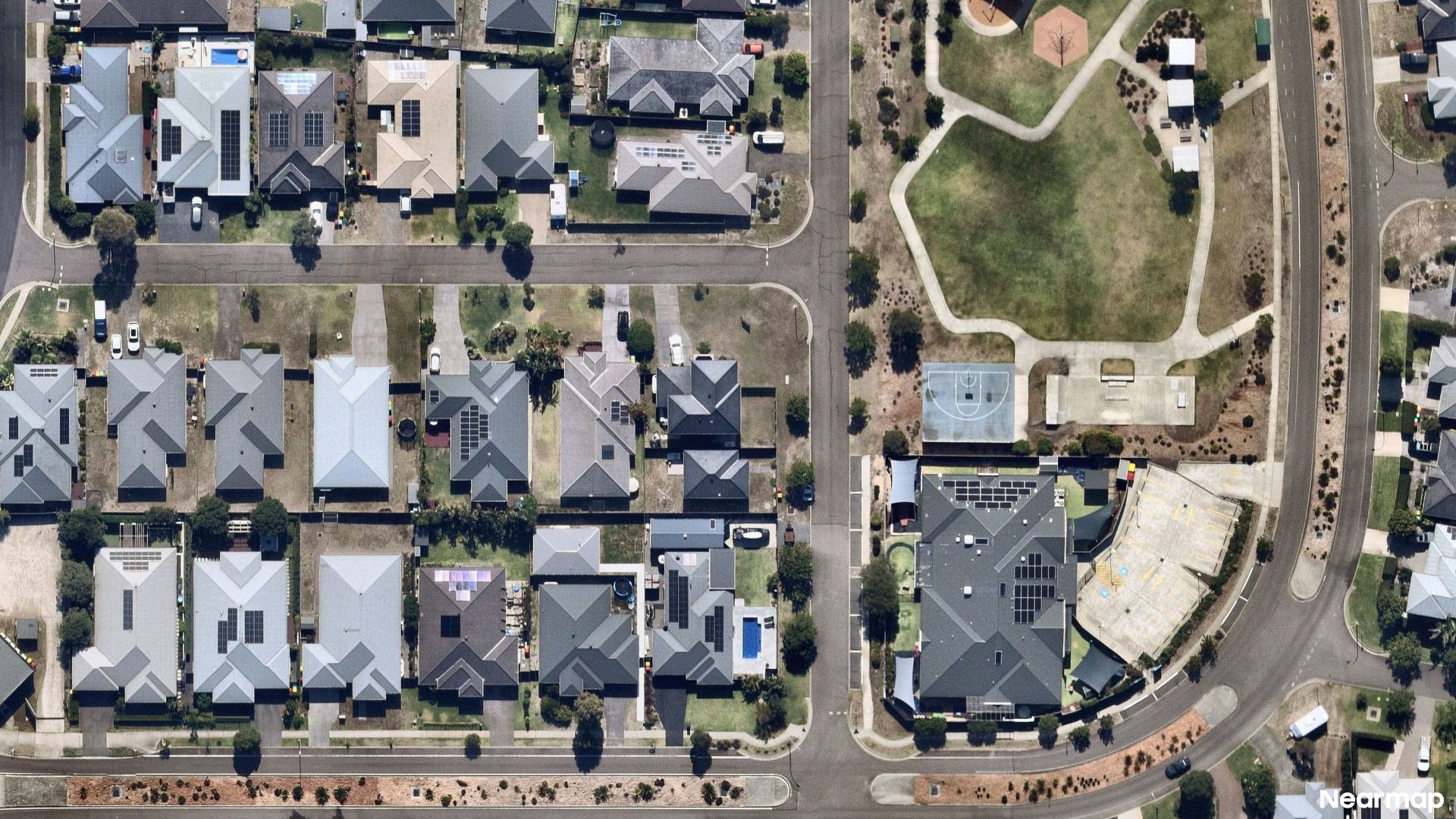 Vertical aerial view