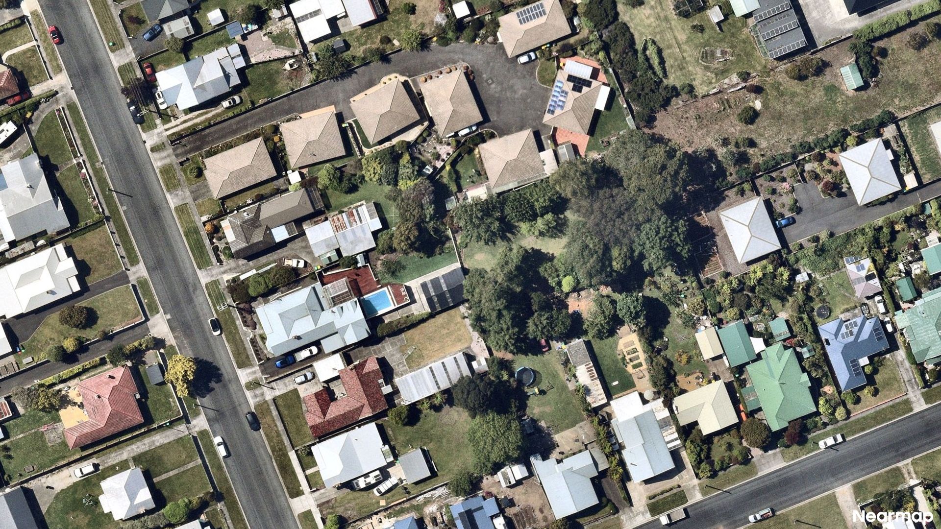 Vertical aerial view