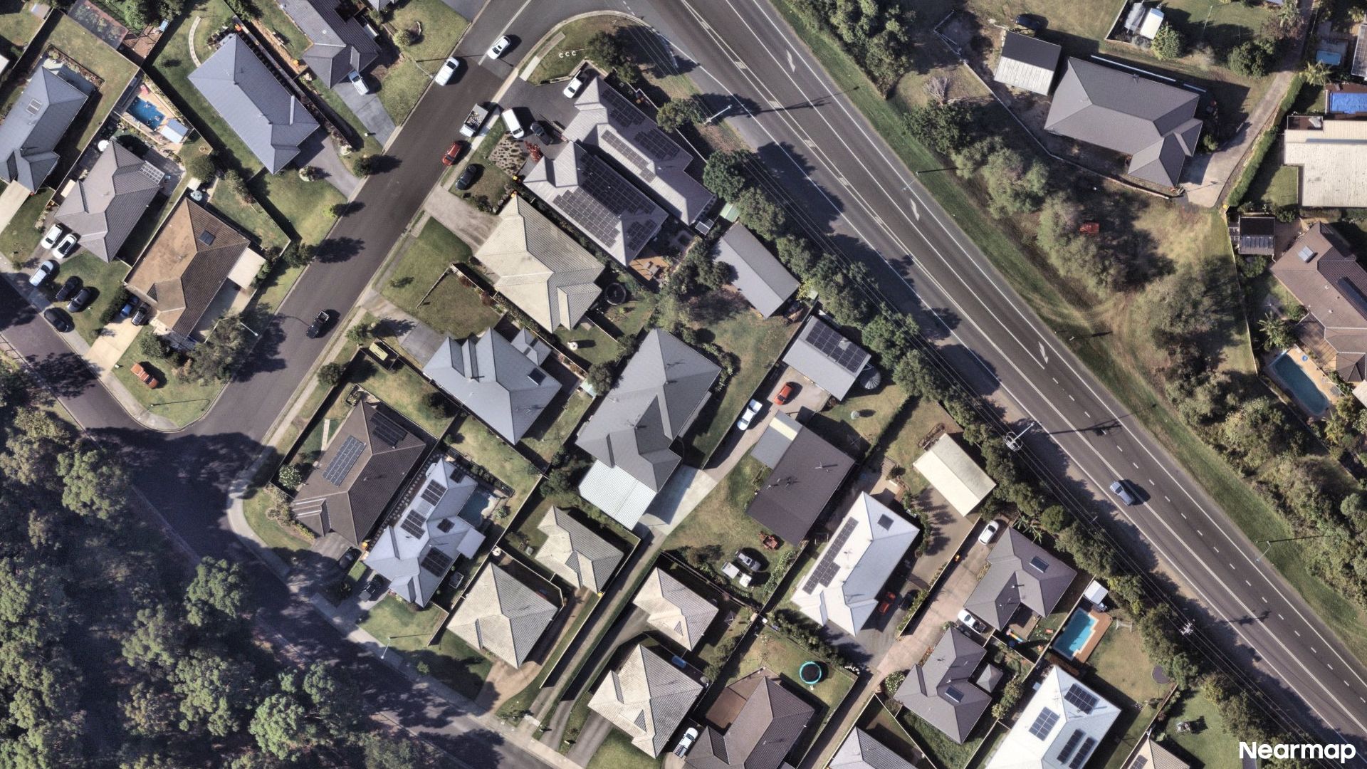 Vertical aerial view