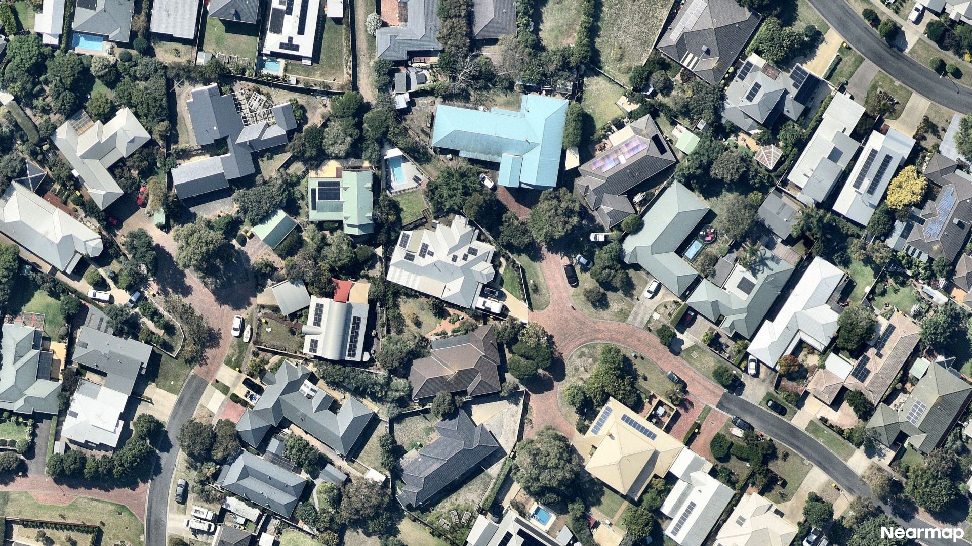 Vertical aerial view