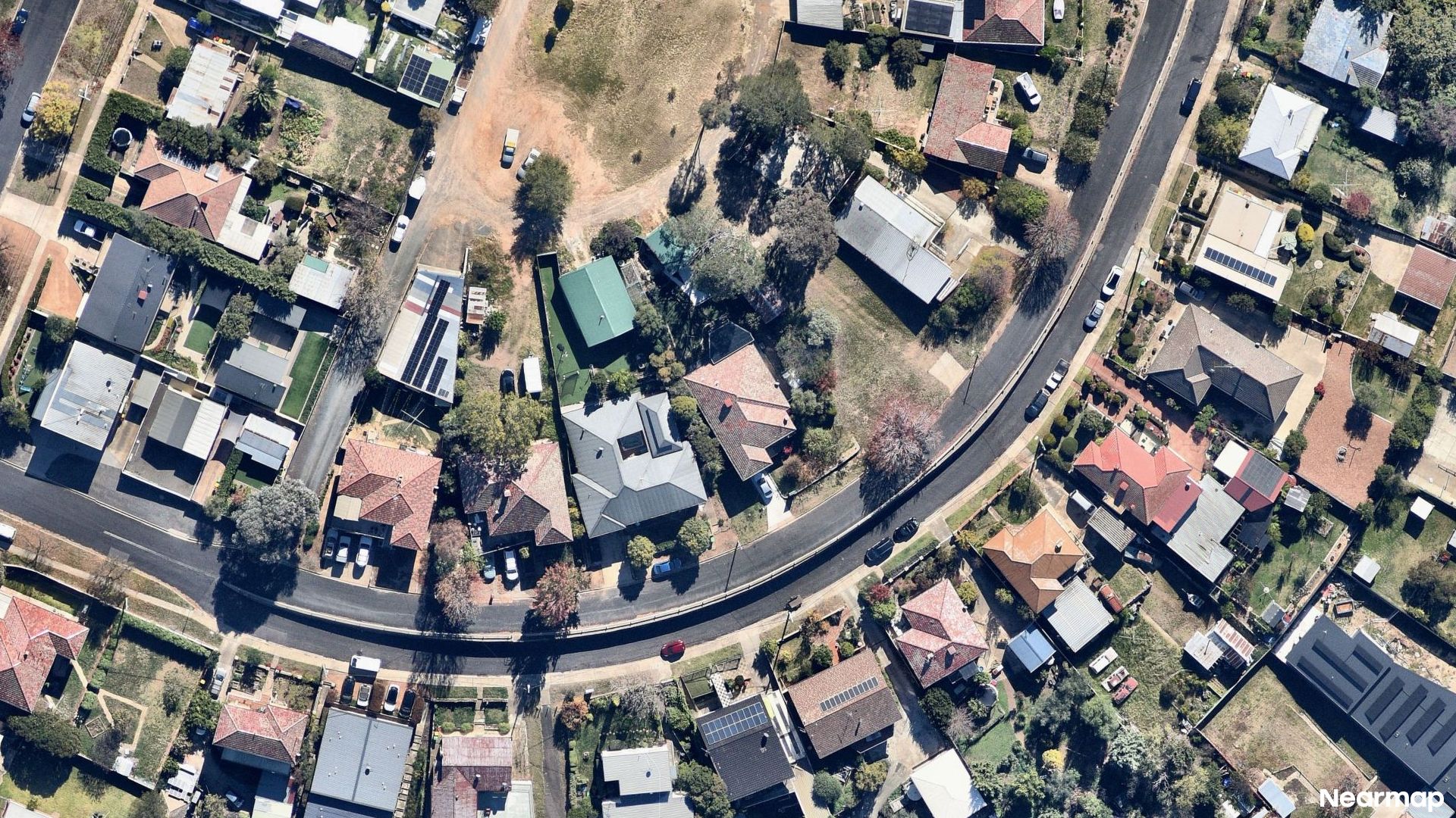 Vertical aerial view