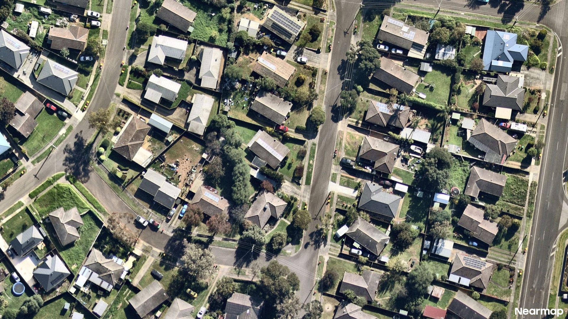 Vertical aerial view