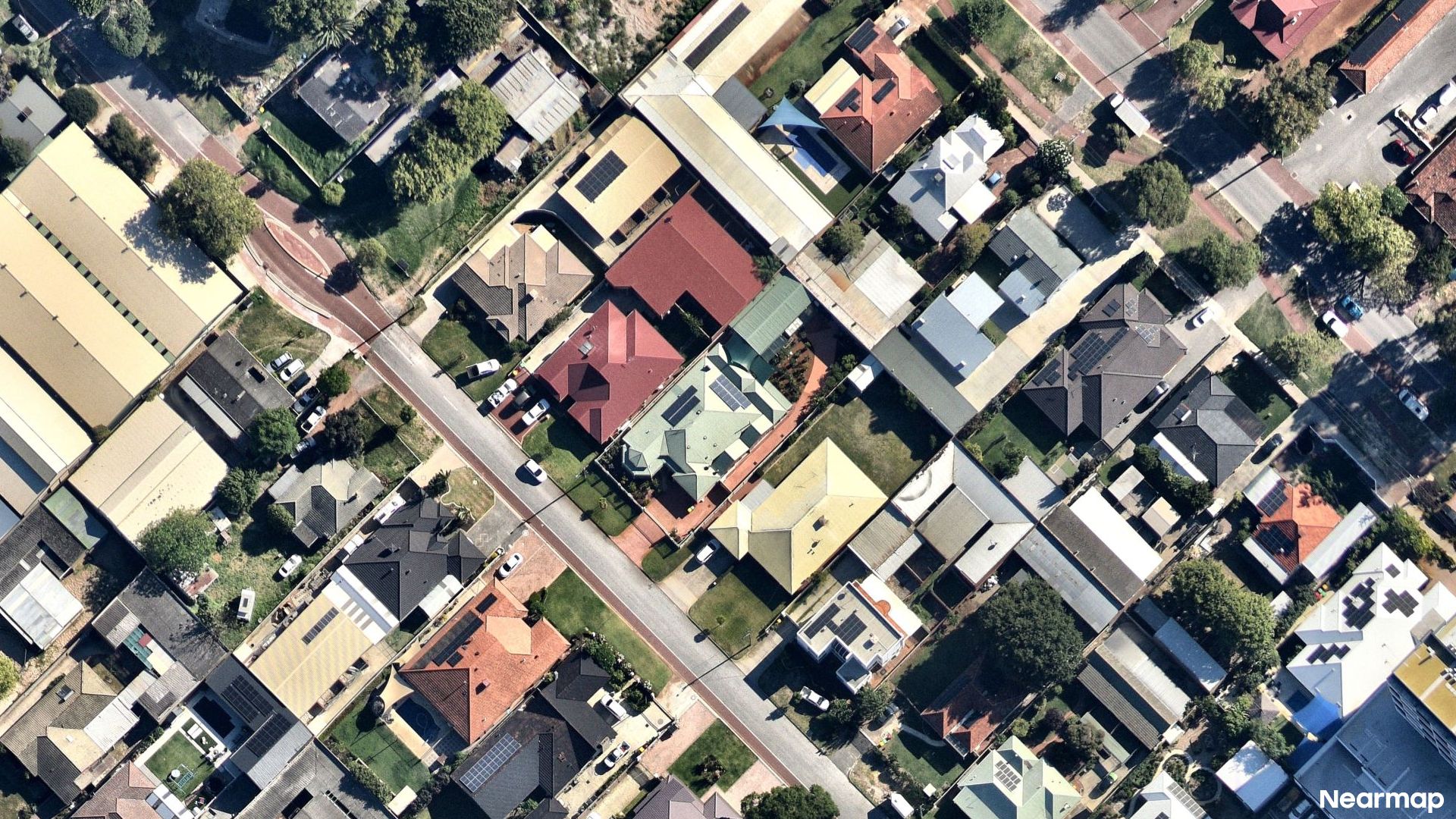 Vertical aerial view
