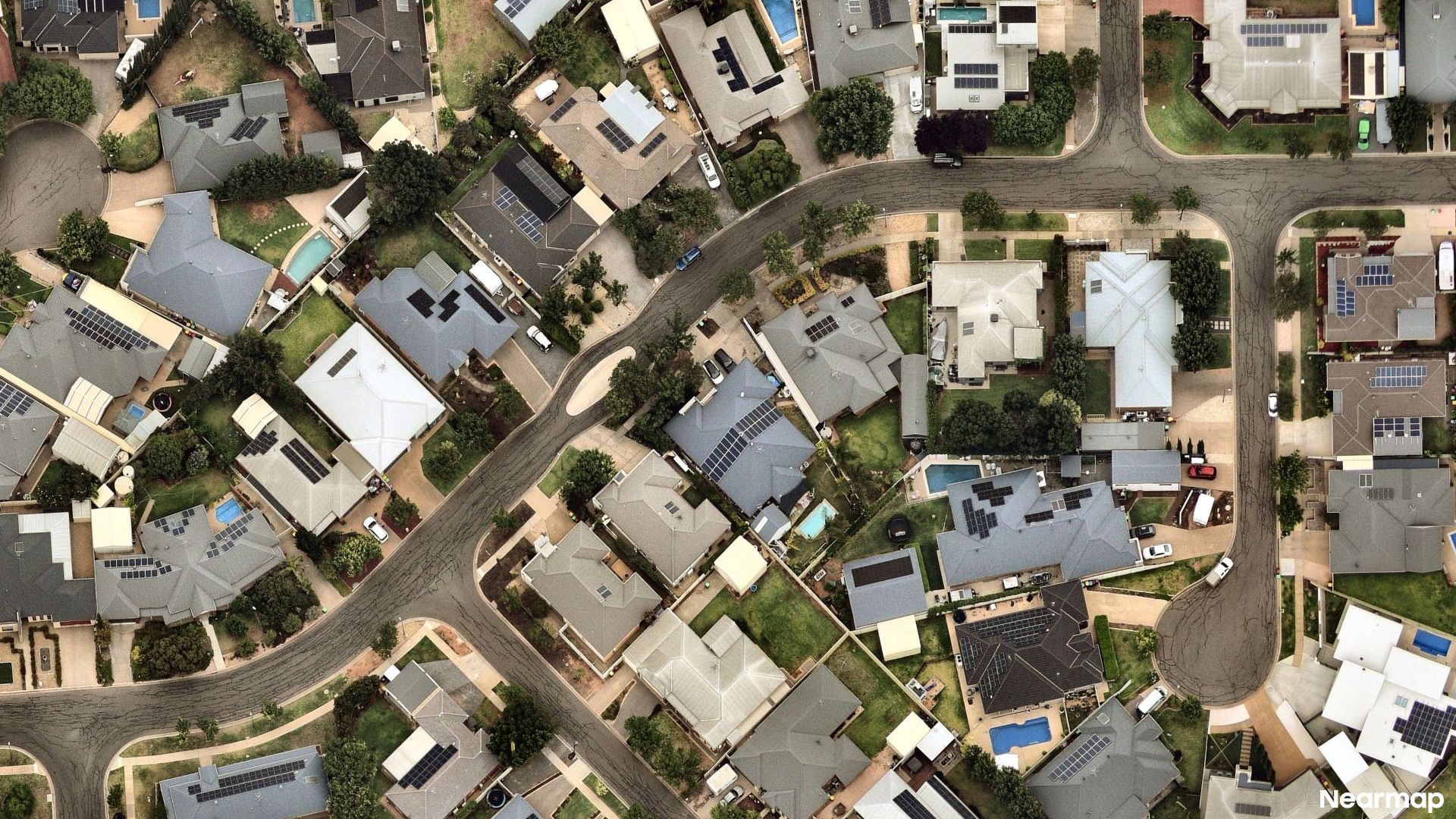 Vertical aerial view
