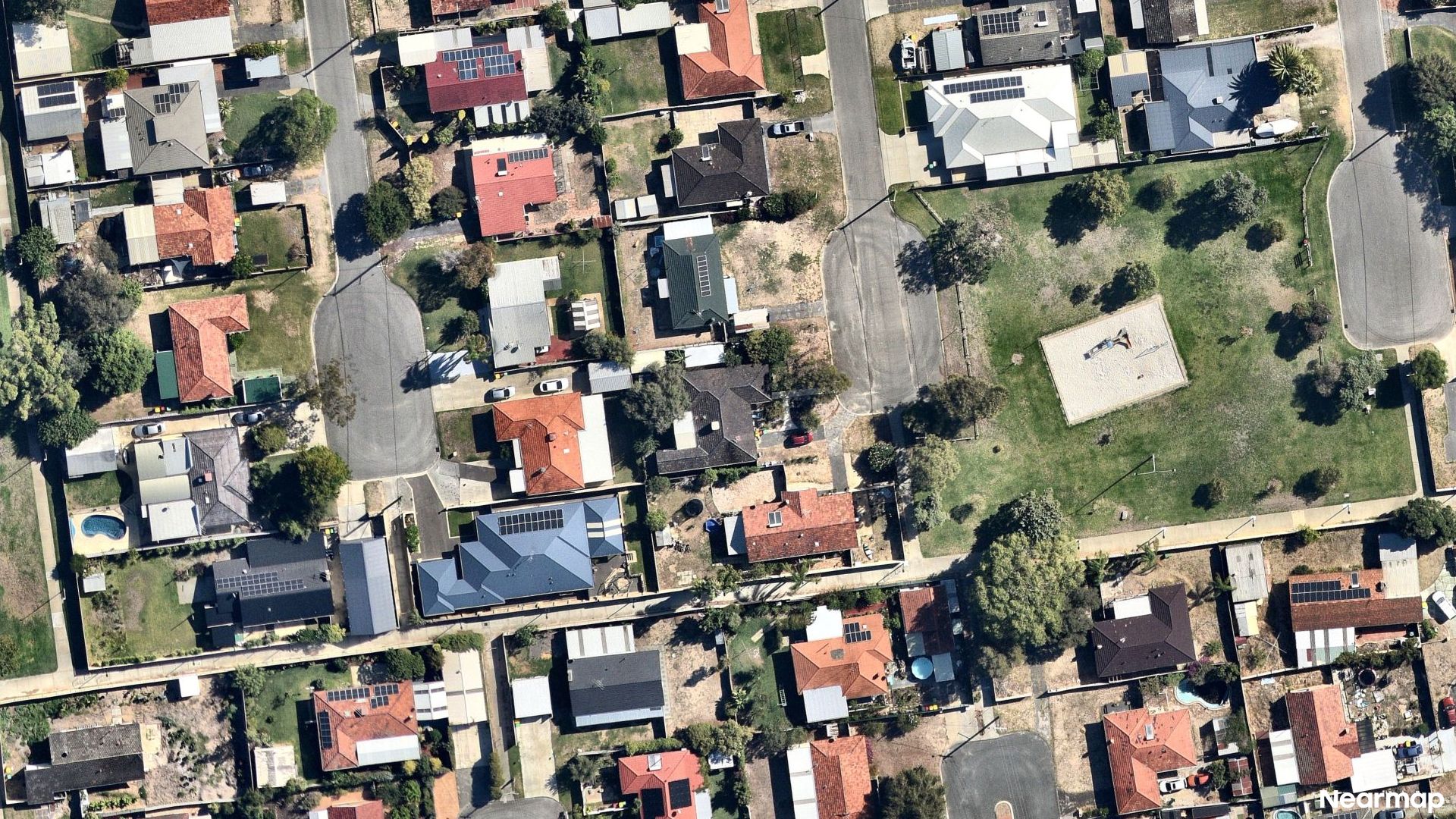 Vertical aerial view