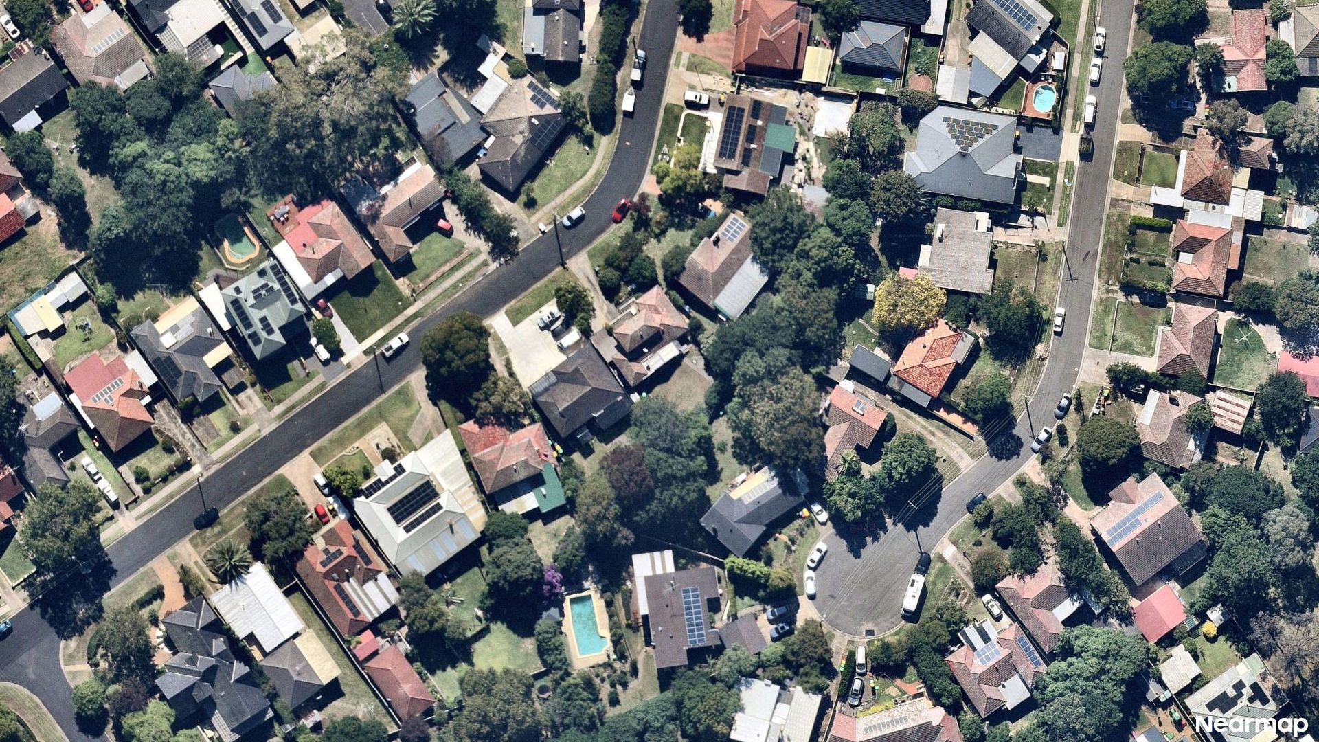 Vertical aerial view