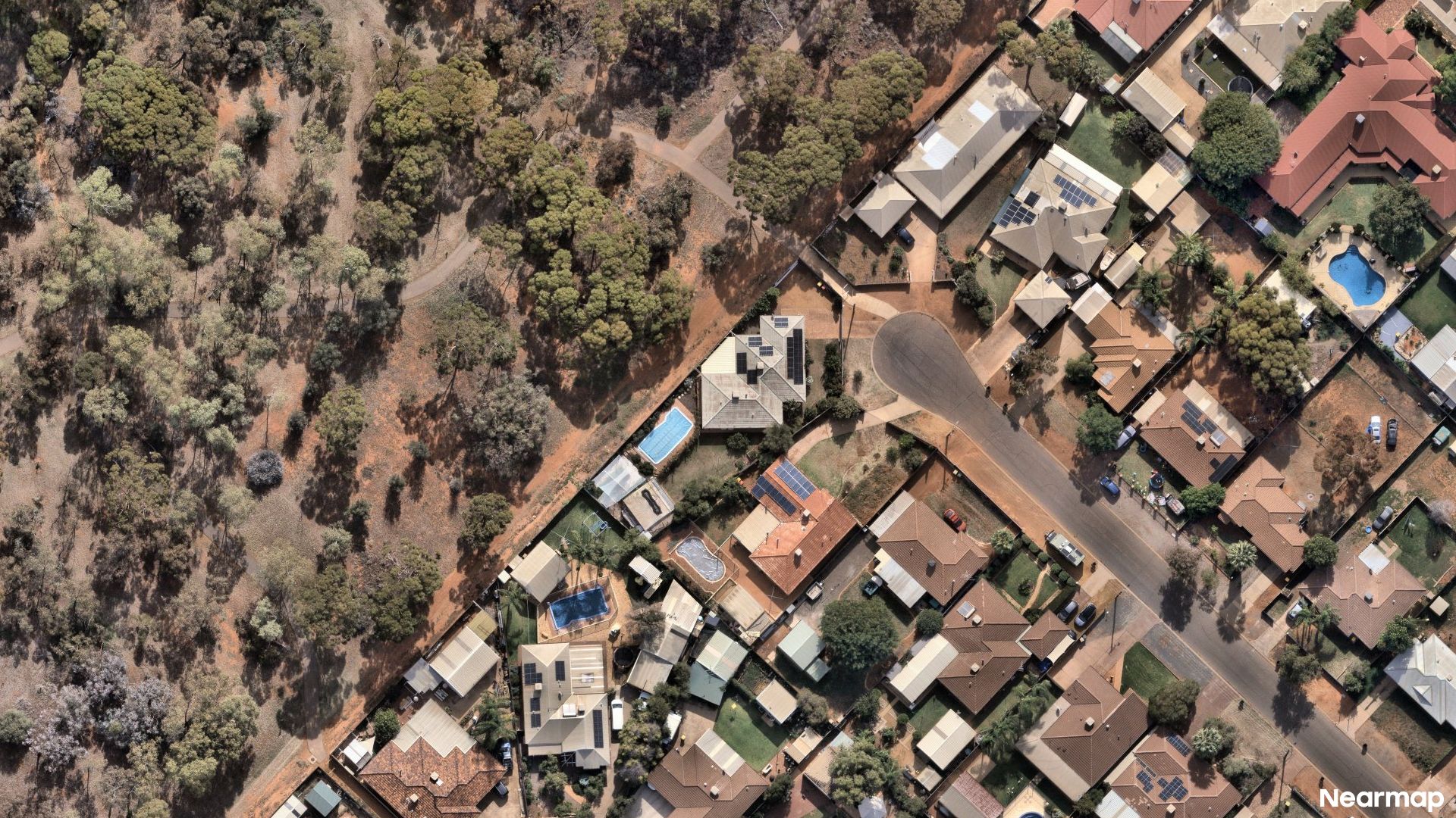 Vertical aerial view
