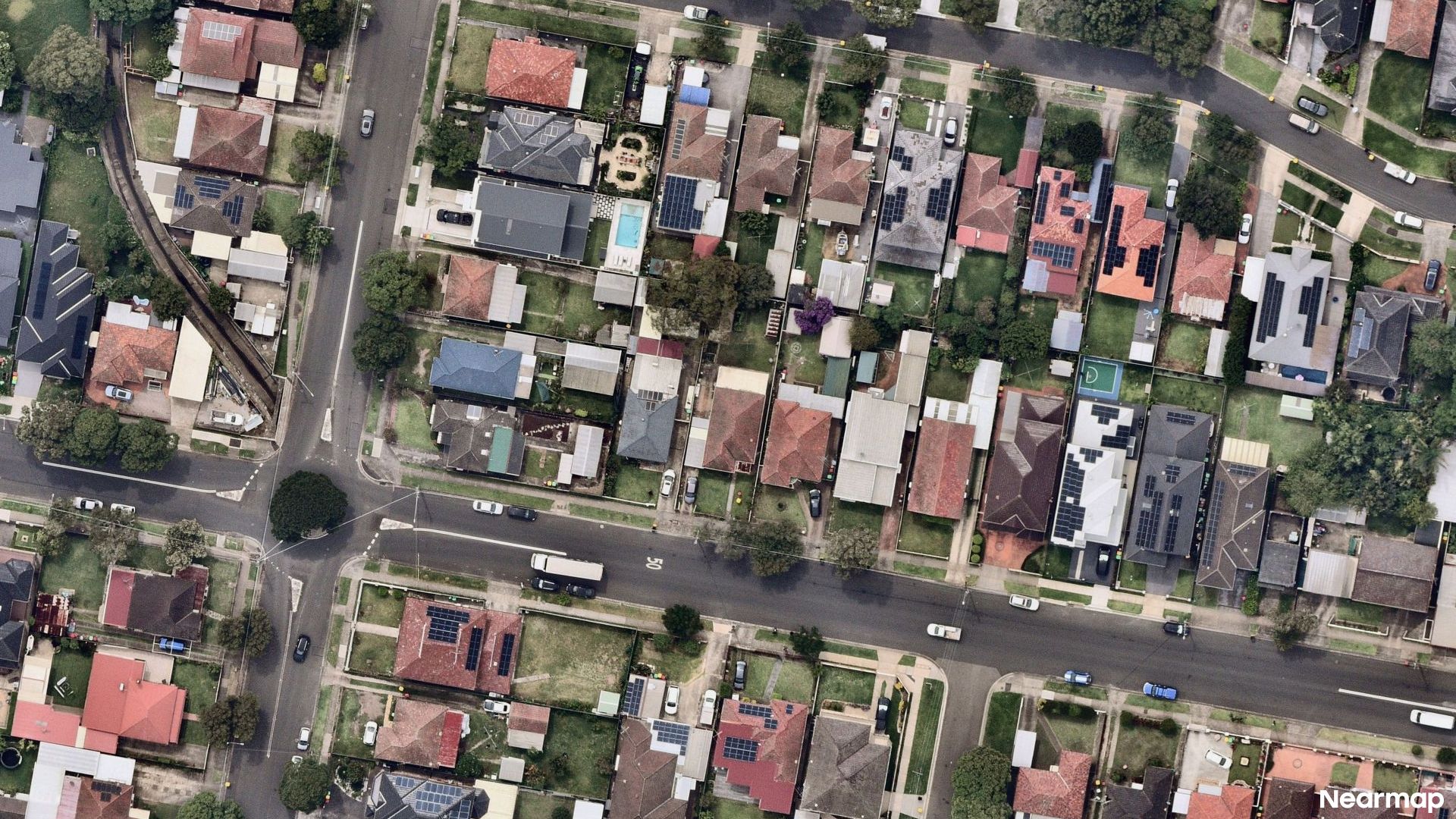 Vertical aerial view