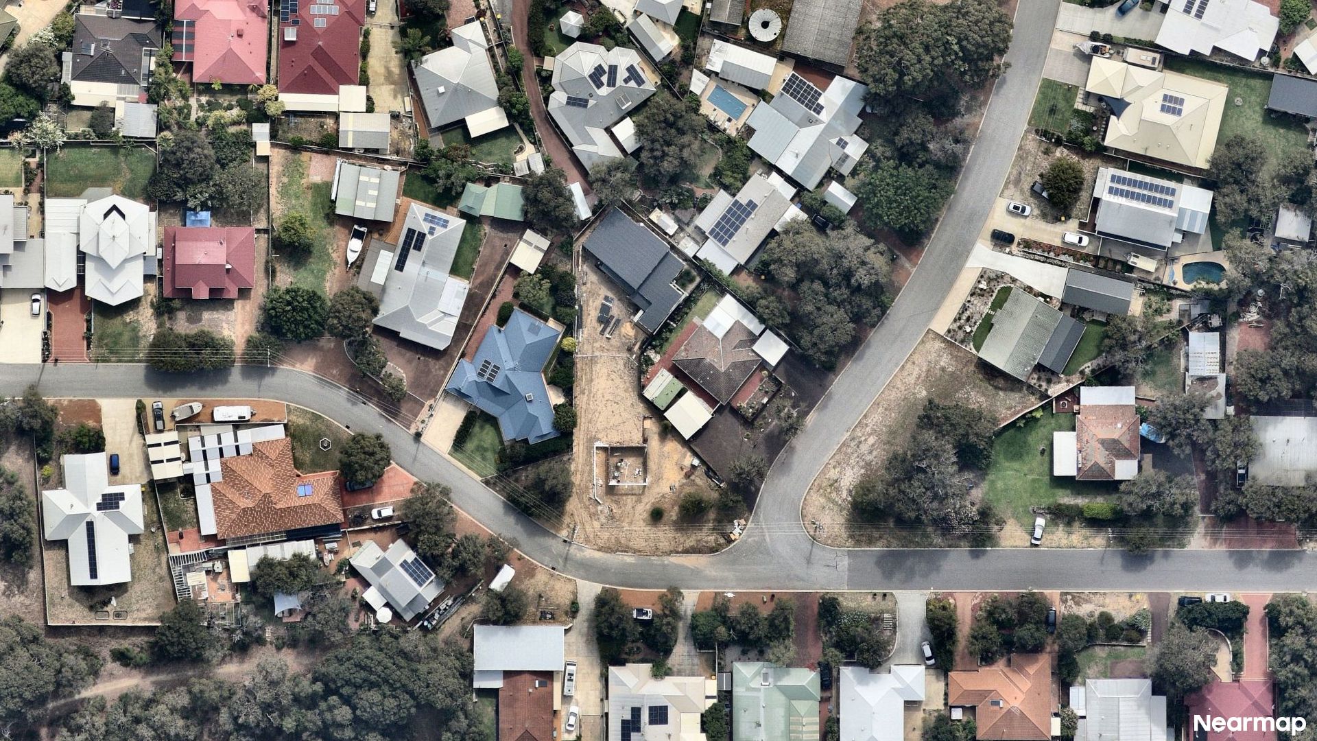 Vertical aerial view