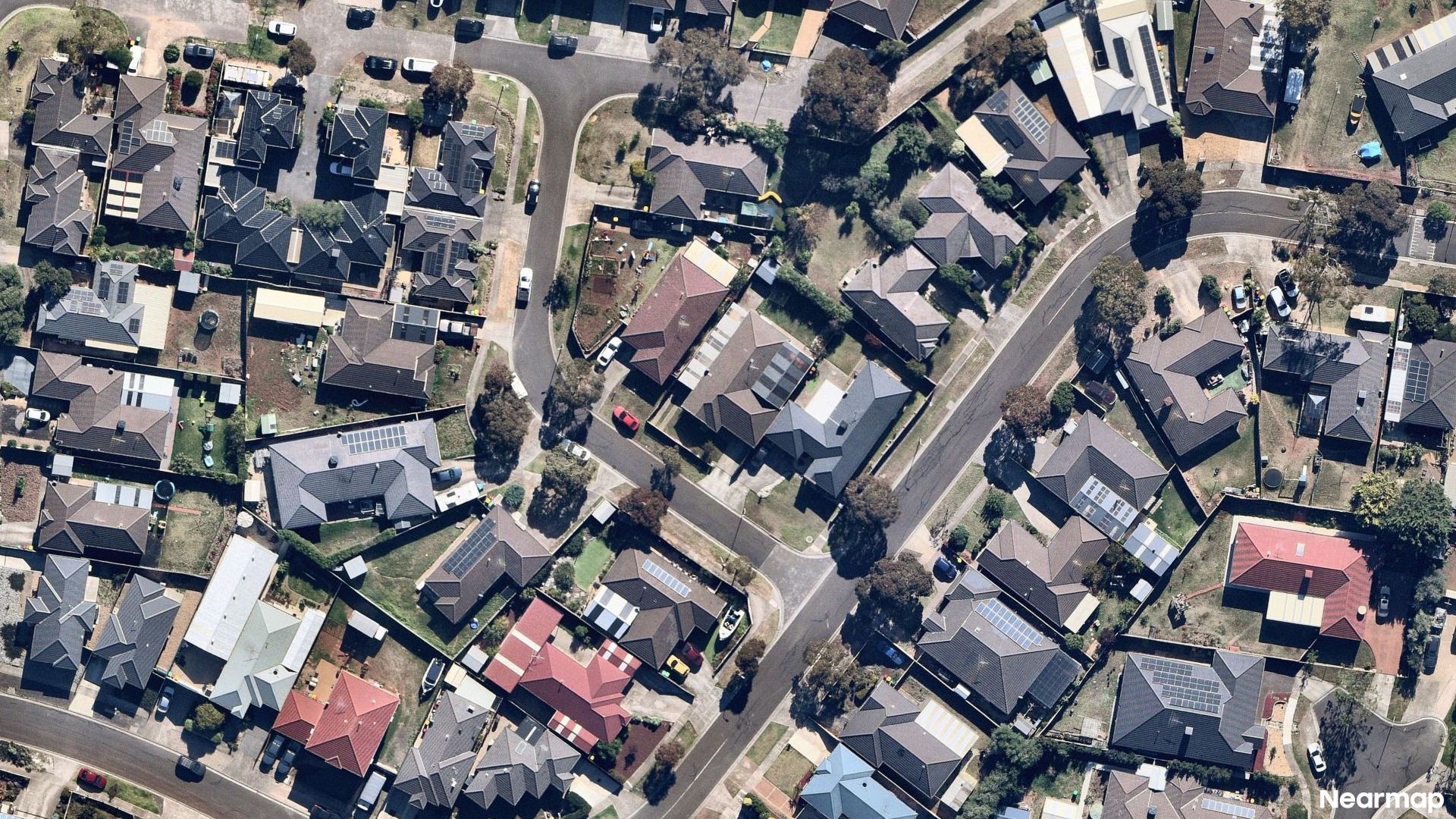 Vertical aerial view