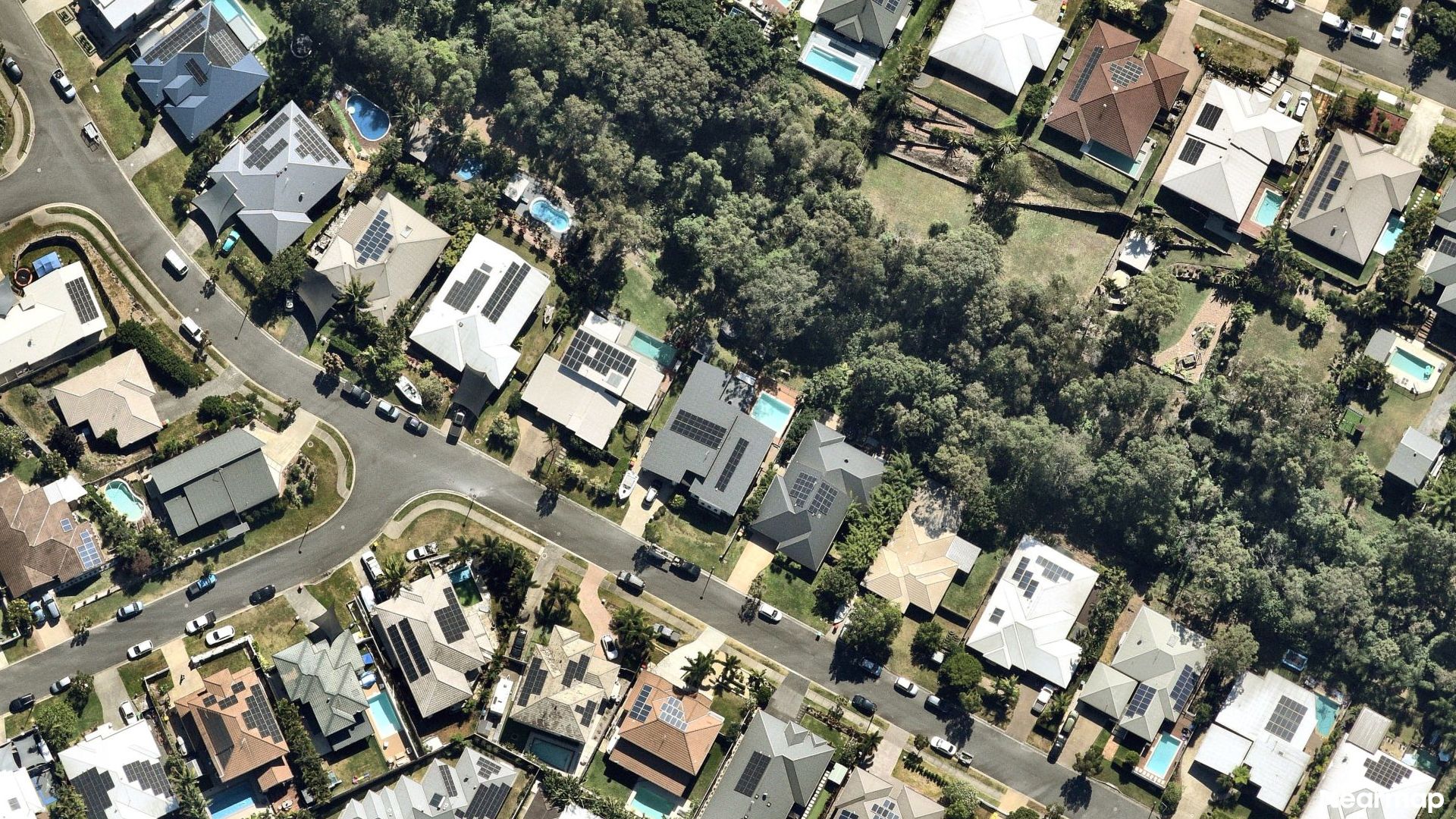 Vertical aerial view
